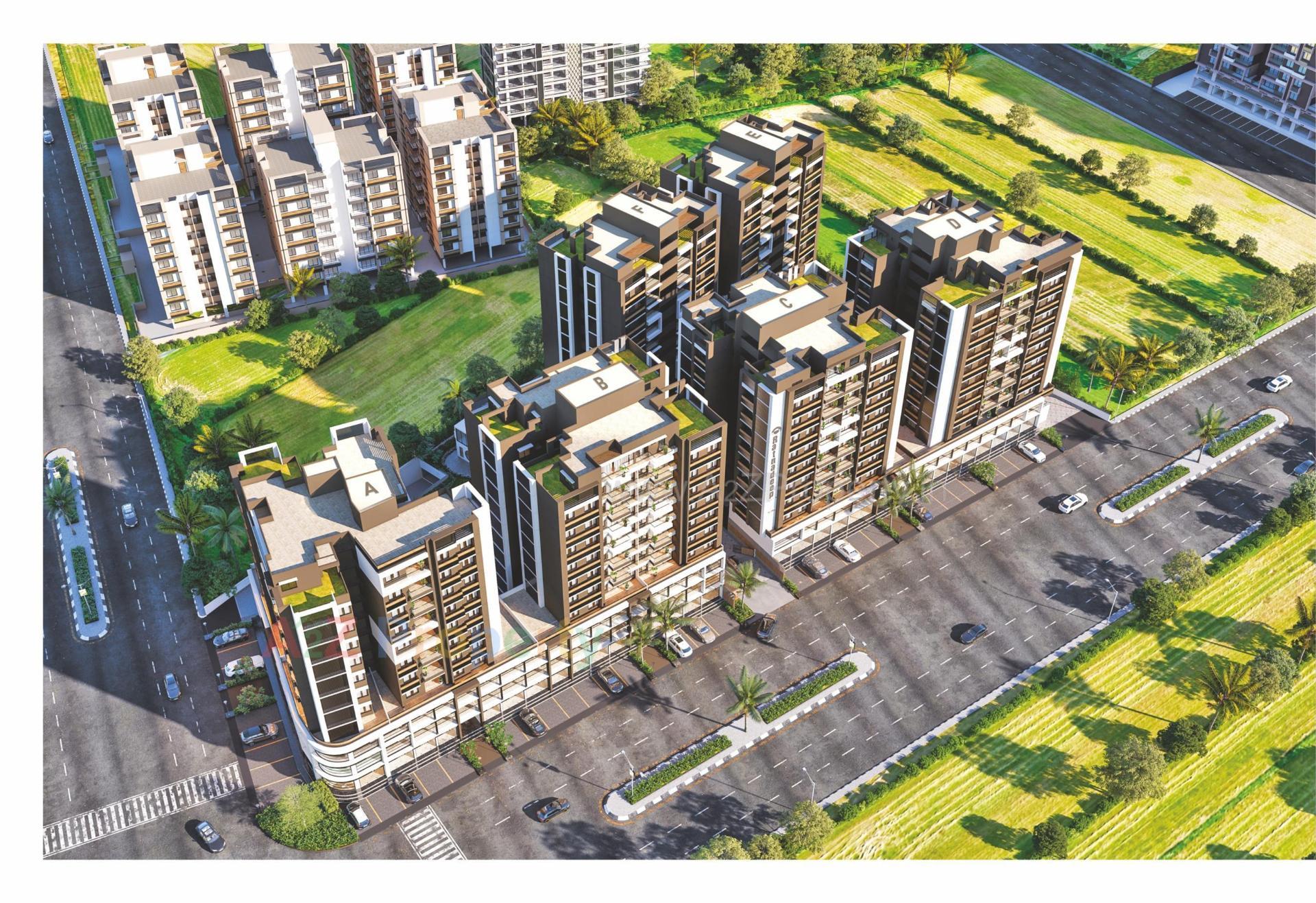 3D Elevation of real estate project Ratnadeep Flora located at Ranip, Ahmedabad, Gujarat
