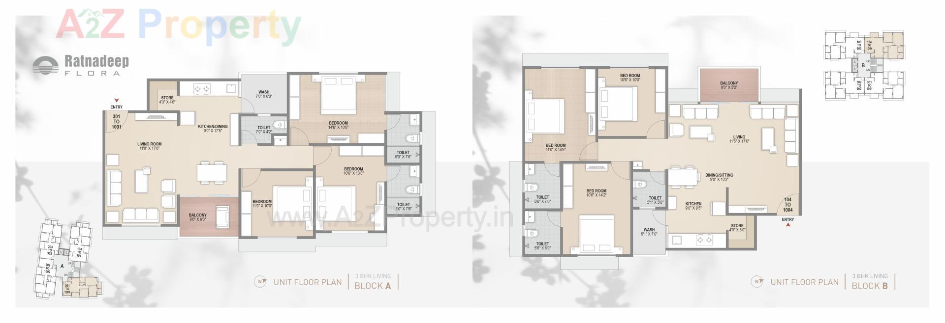 Layout of real estate project Ratnadeep Flora located at Ranip, Ahmedabad, Gujarat