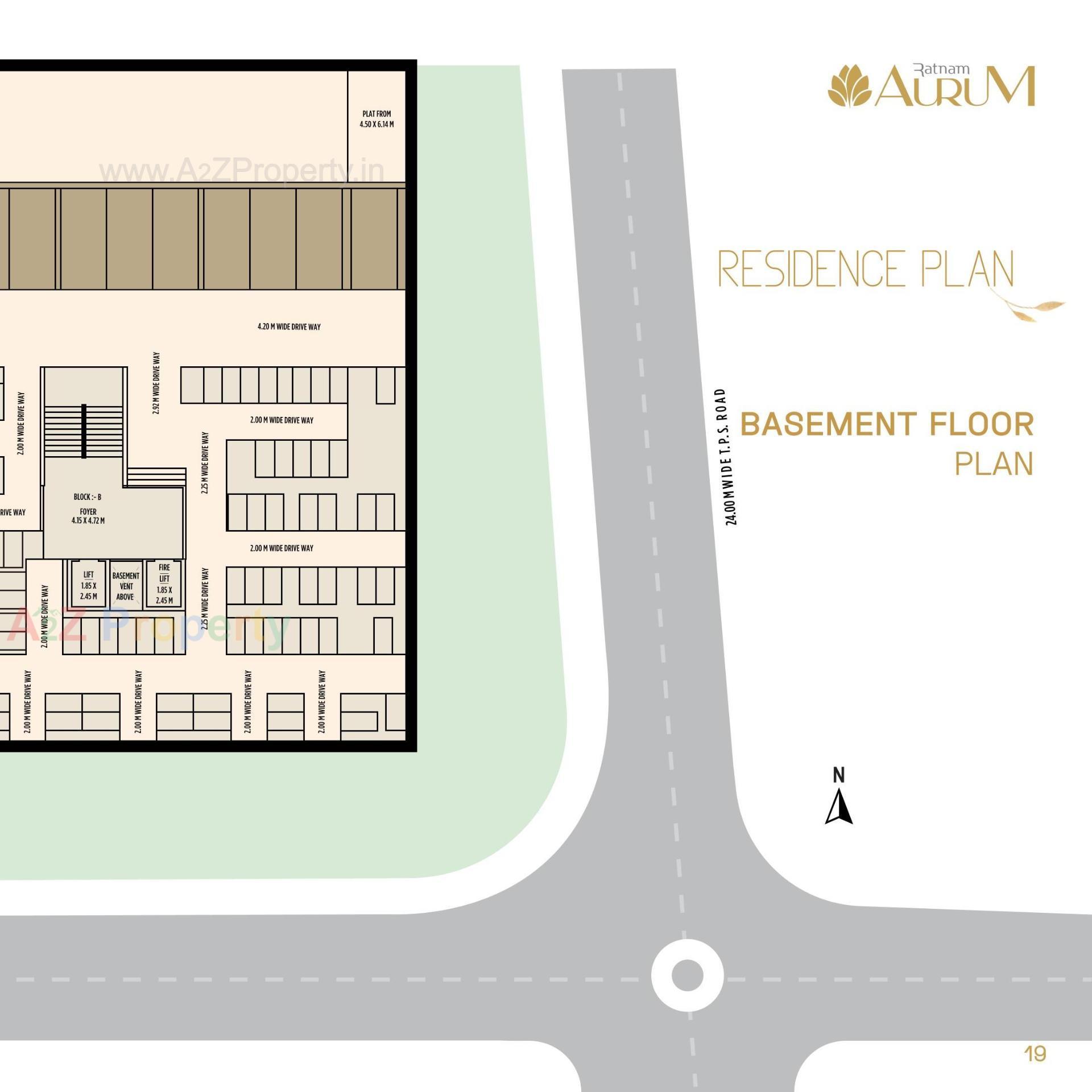 Layout of real estate project Ratnam Aurum located at Khoraj, Ahmedabad, Gujarat
