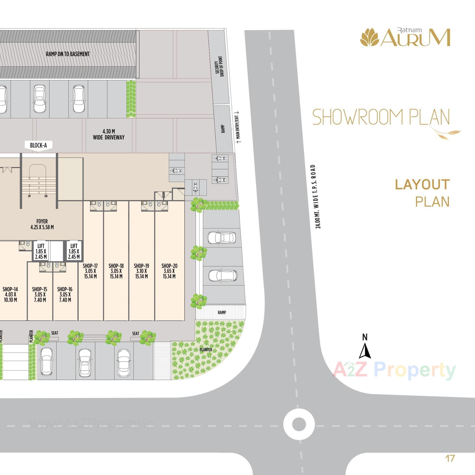 Layout of real estate project Ratnam Aurum located at Khoraj, Ahmedabad, Gujarat