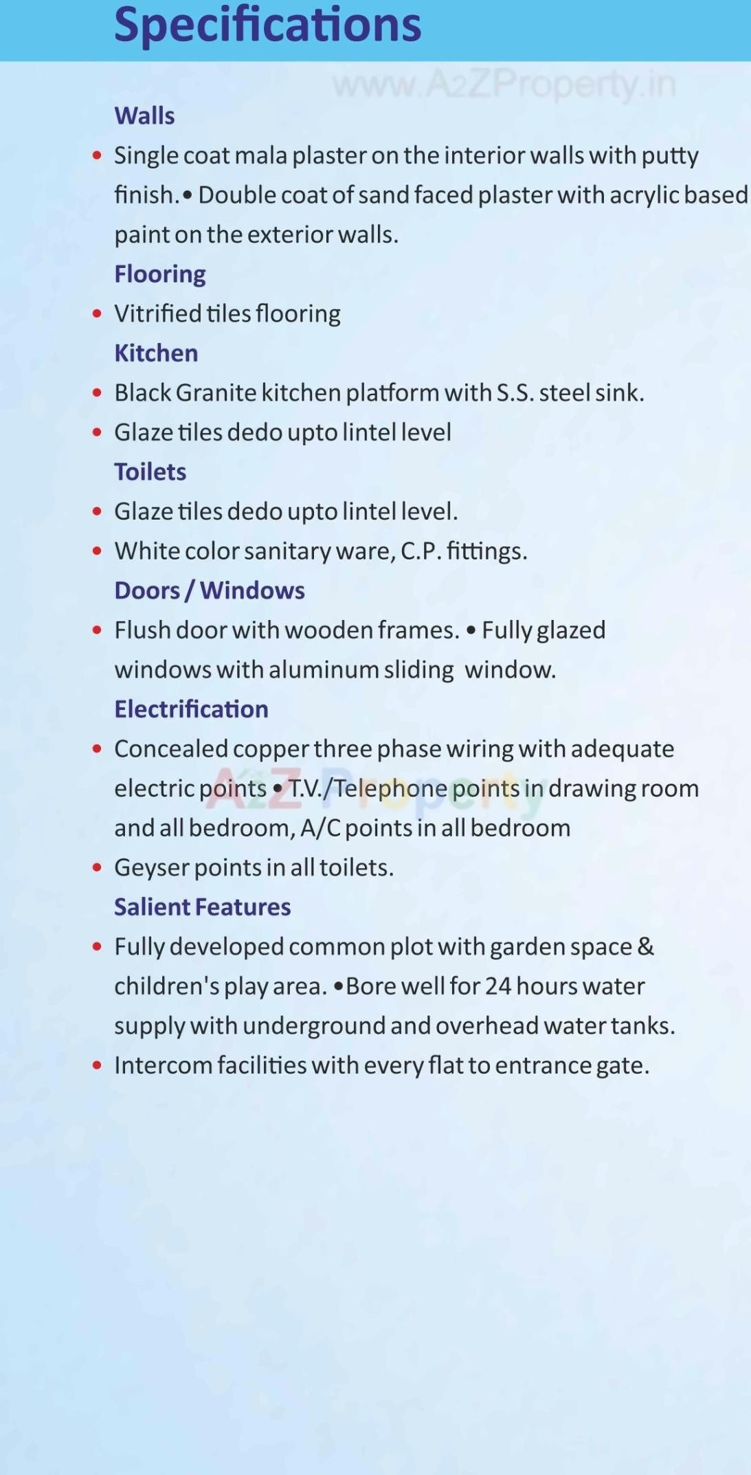 Project Specifications