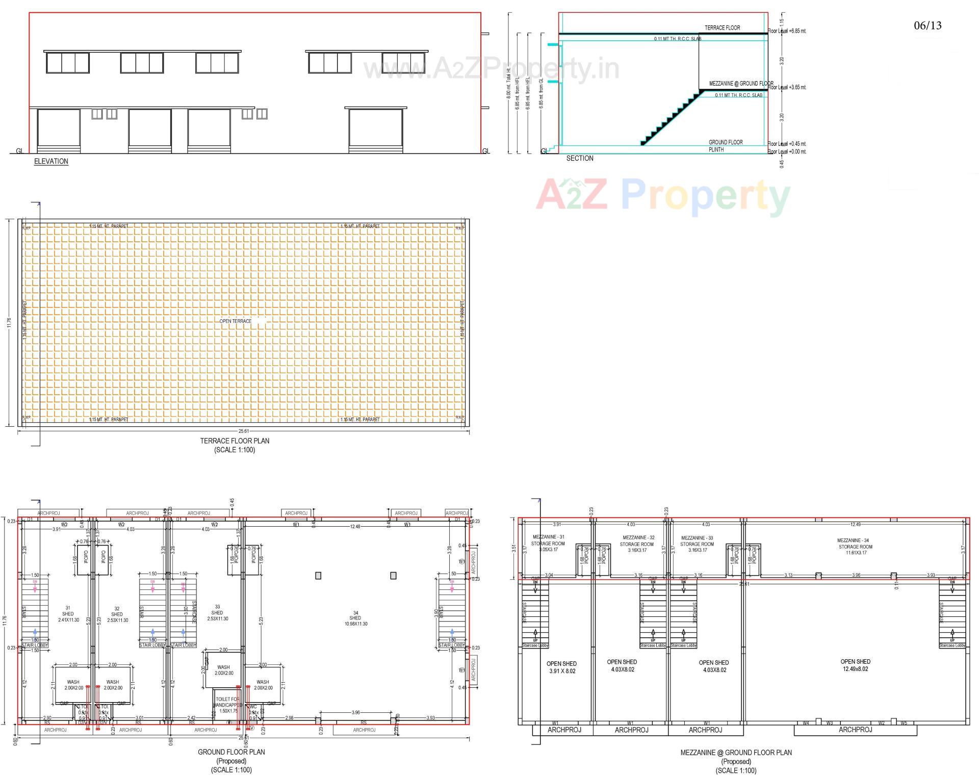 Layout of real estate project Ratnamani Industrial Estate located at Kathwada, Ahmedabad, Gujarat