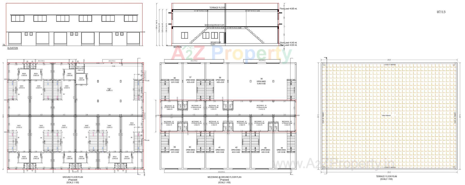 Layout of real estate project Ratnamani Industrial Estate located at Kathwada, Ahmedabad, Gujarat