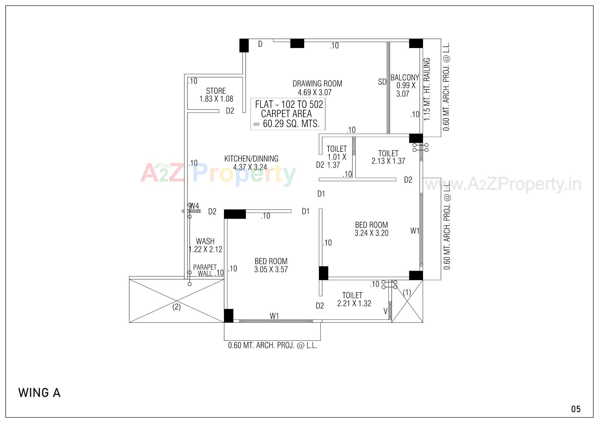  of real estate project Ratnamohan 10 located at Wadaj, Ahmedabad, Gujarat
