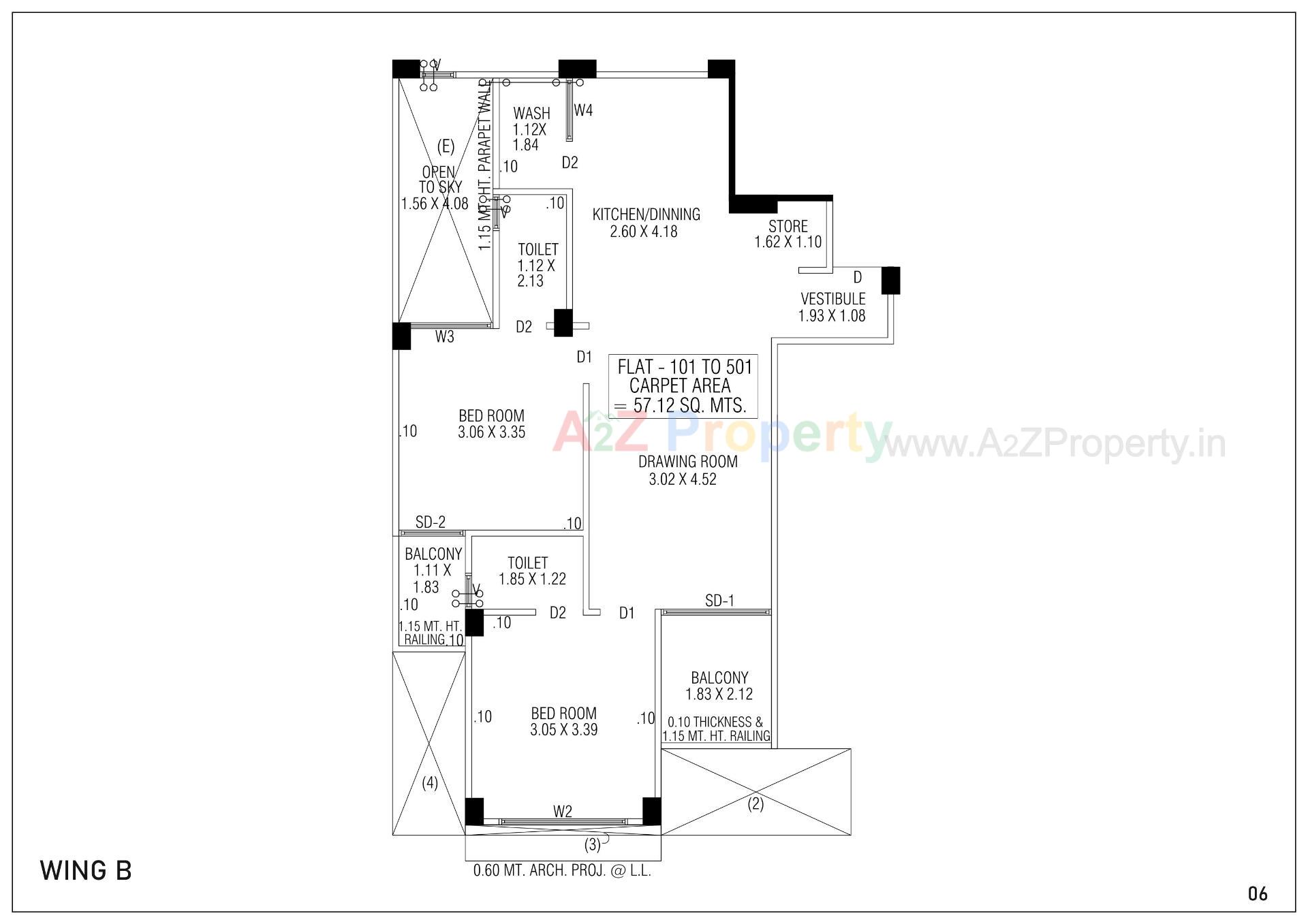 Layout of real estate project Ratnamohan 10 located at Wadaj, Ahmedabad, Gujarat