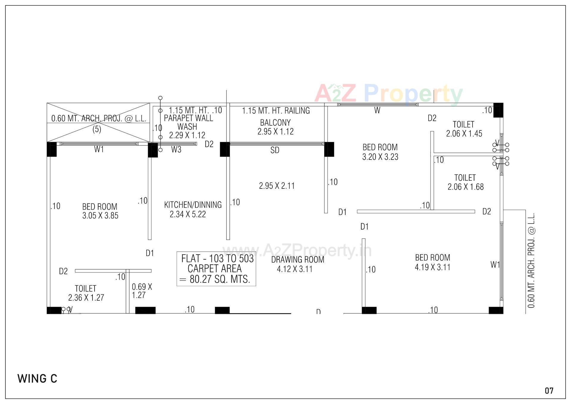 Layout of real estate project Ratnamohan 10 located at Wadaj, Ahmedabad, Gujarat