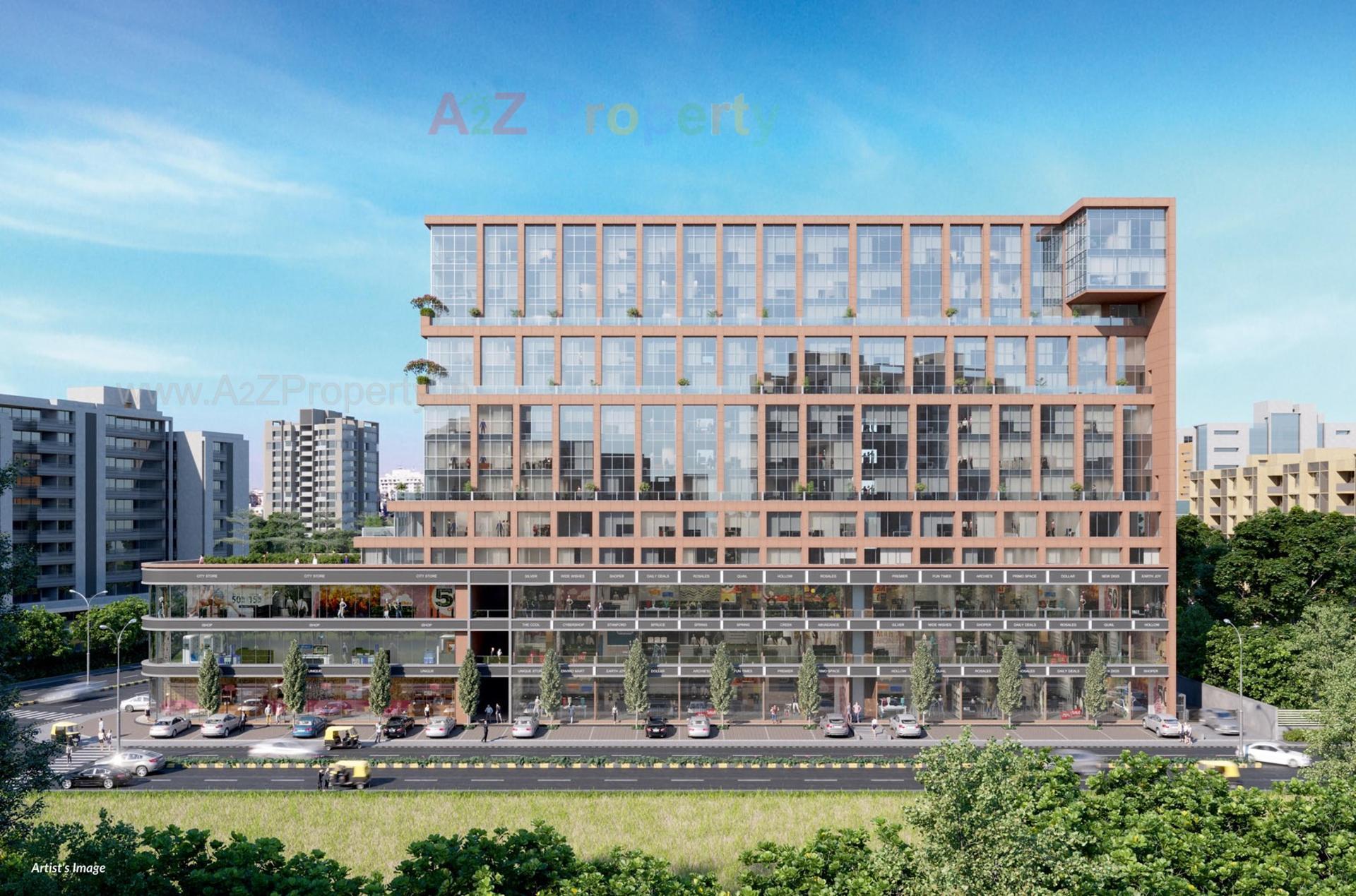 3D Elevation of real estate project Ratnanjali Solitaire located at Vejalpur, Ahmedabad, Gujarat