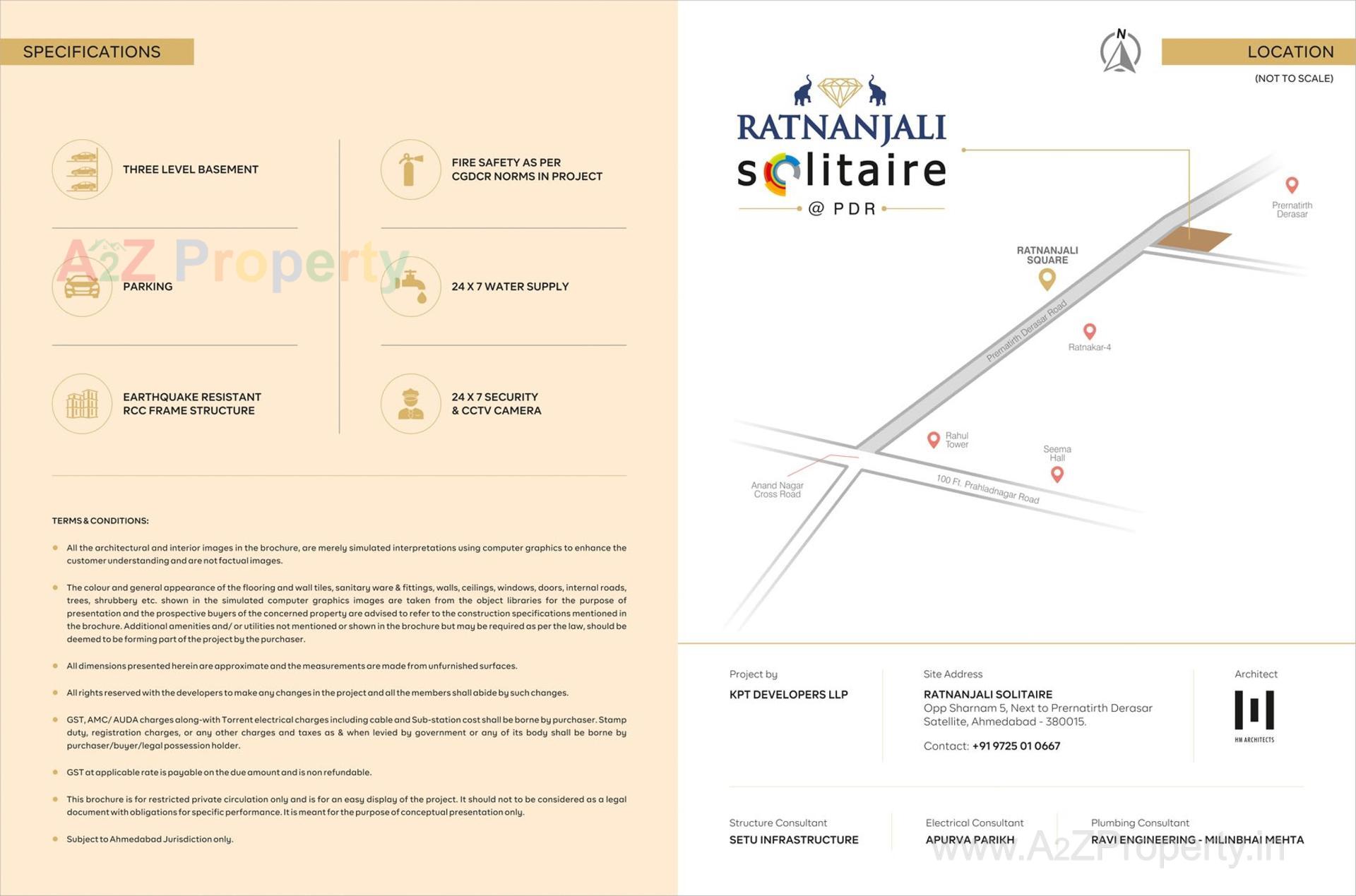  of real estate project Ratnanjali Solitaire located at Vejalpur, Ahmedabad, Gujarat