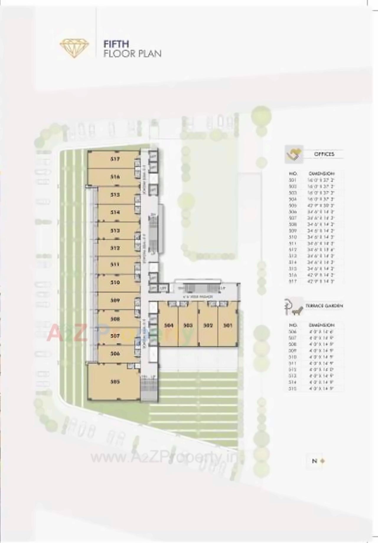 Layout of real estate project Ratnanjali Square located at Jodhpur, Ahmedabad, Gujarat