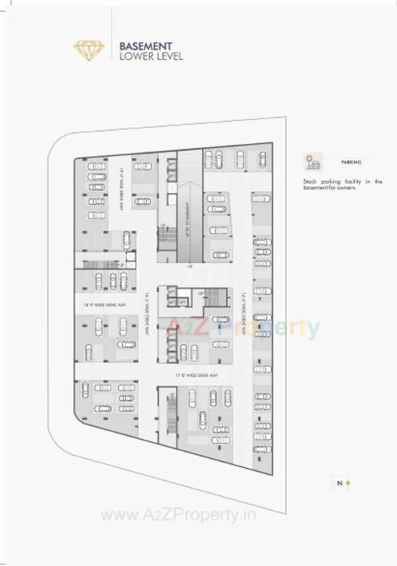Layout of real estate project Ratnanjali Square located at Jodhpur, Ahmedabad, Gujarat