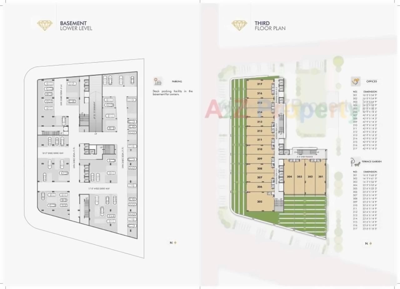 Layout of real estate project Ratnanjali Square located at Jodhpur, Ahmedabad, Gujarat