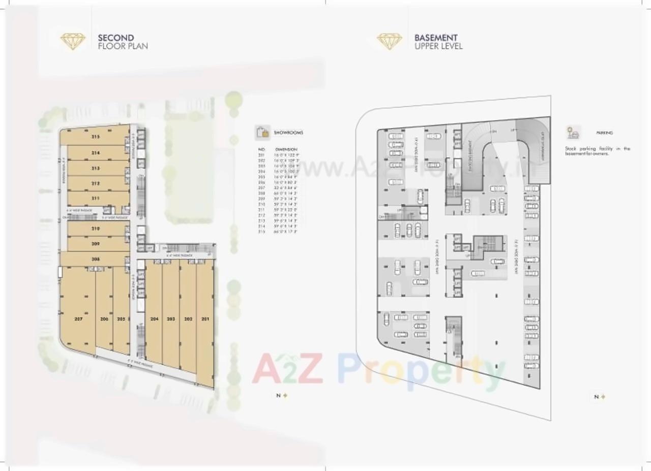Layout of real estate project Ratnanjali Square located at Jodhpur, Ahmedabad, Gujarat