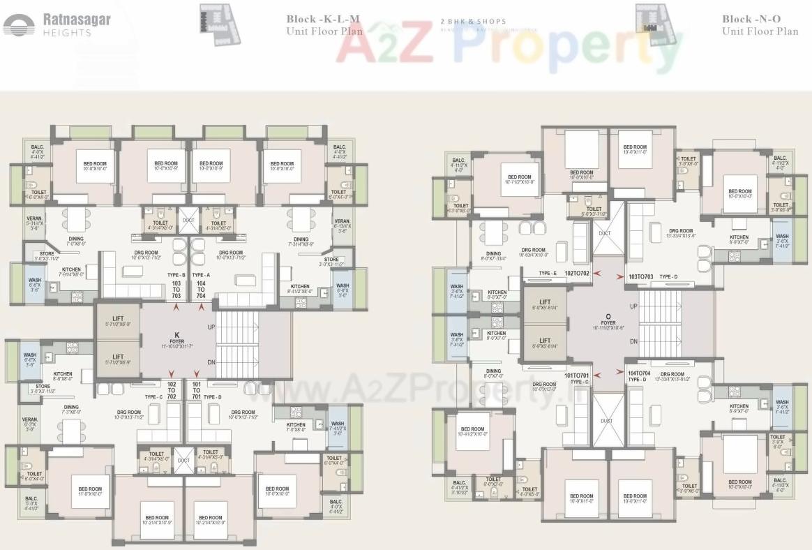 Layout of real estate project Ratnasagar Heights located at Ranip, Ahmedabad, Gujarat