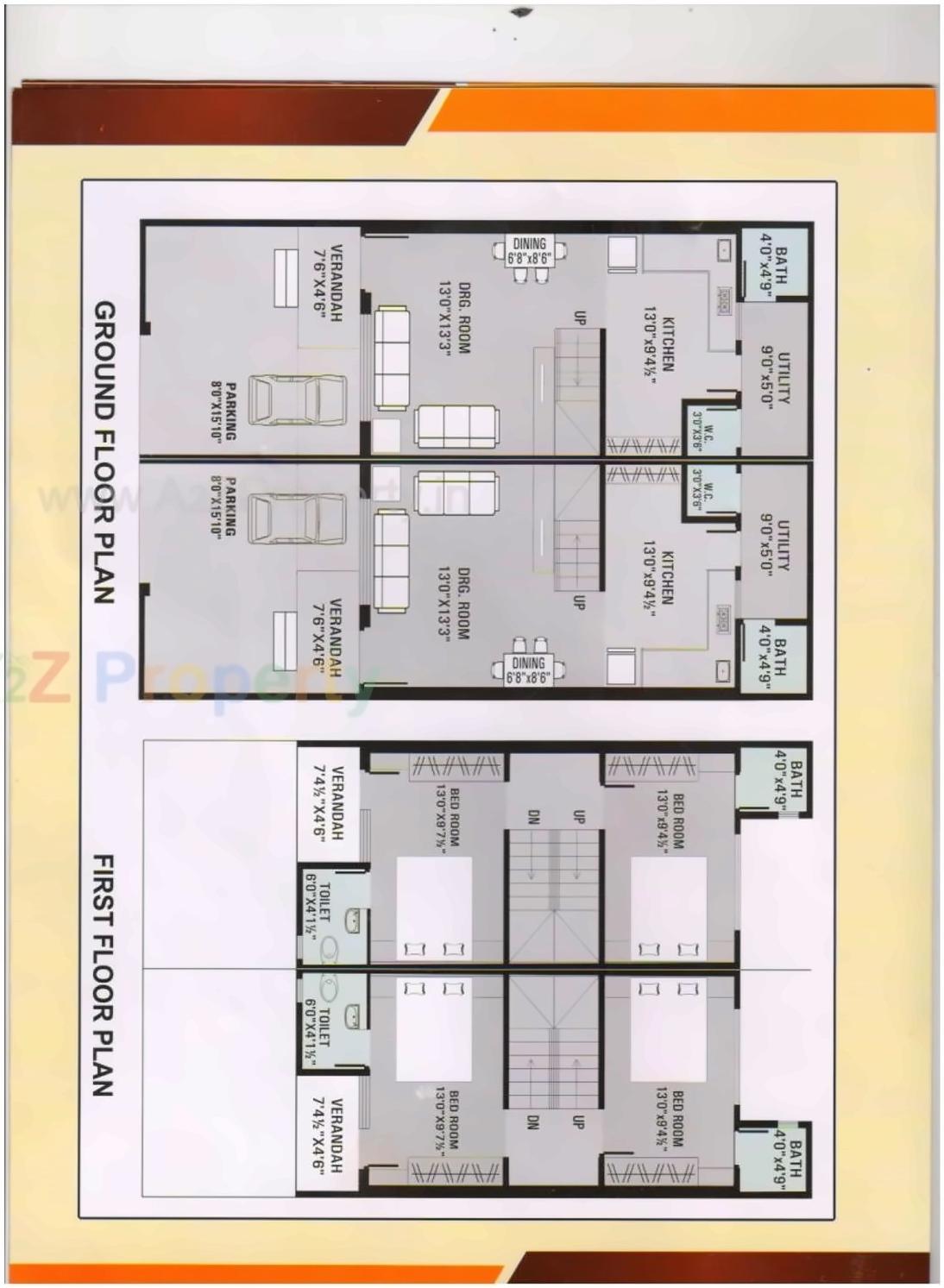Layout of real estate project Ravi Kunj Bunglow located at Geratpur, Ahmedabad, Gujarat