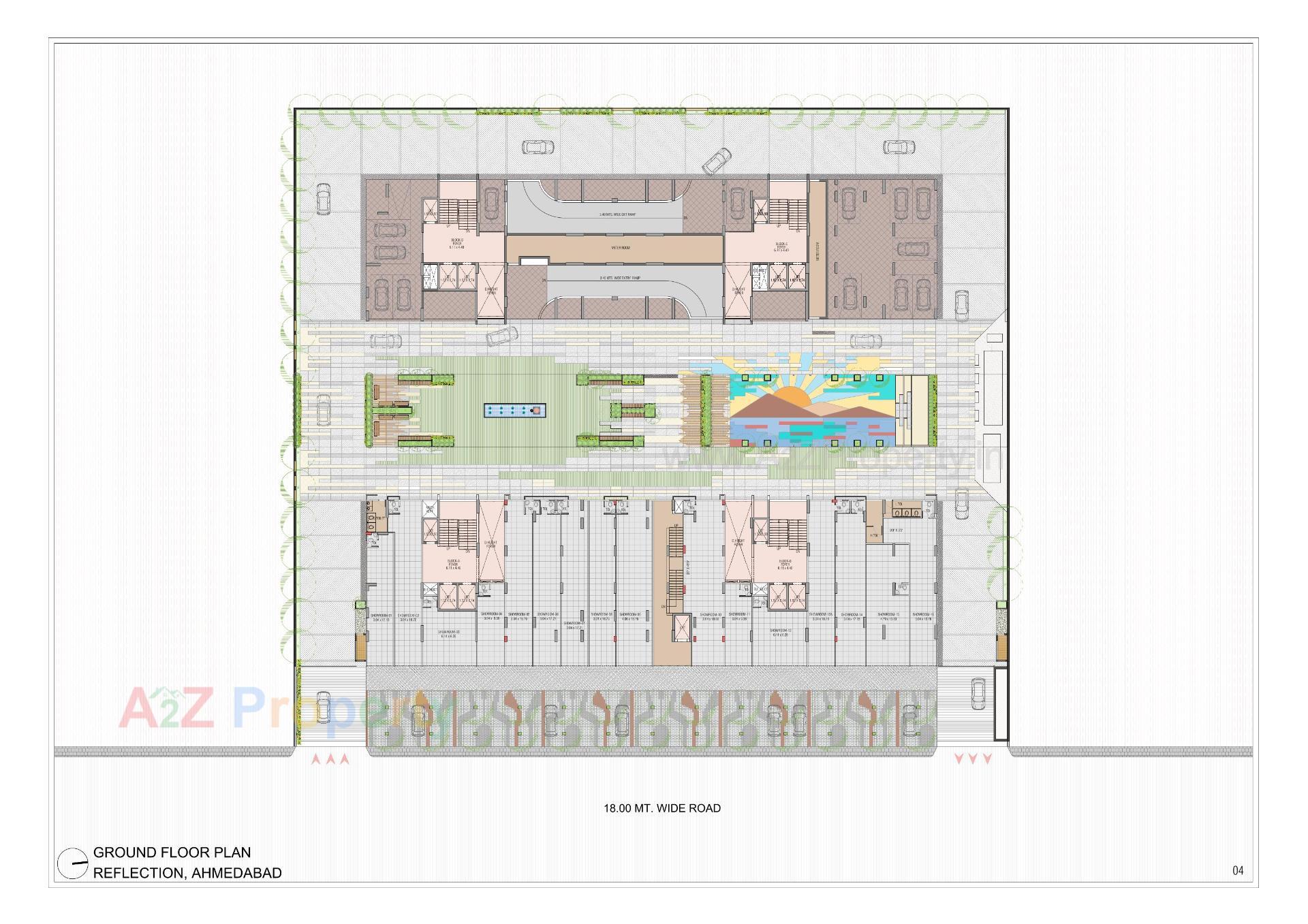 Layout of real estate project Reflection located at Shela, Ahmedabad, Gujarat