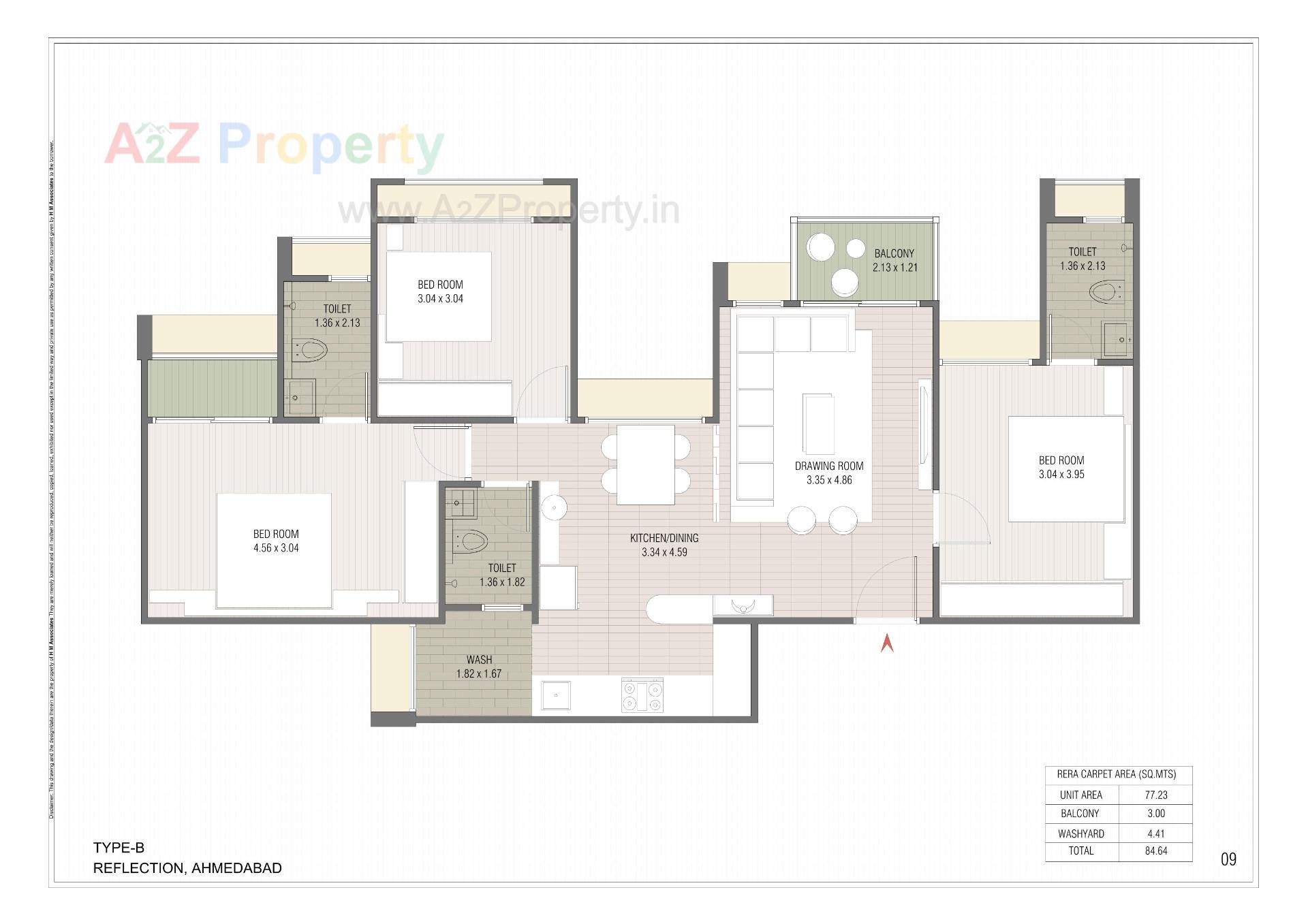 Layout of real estate project Reflection located at Shela, Ahmedabad, Gujarat
