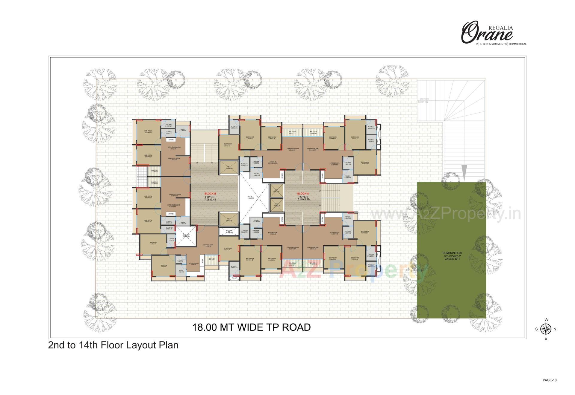 Layout of real estate project Regalia Orane located at Ghuma, Ahmedabad, Gujarat