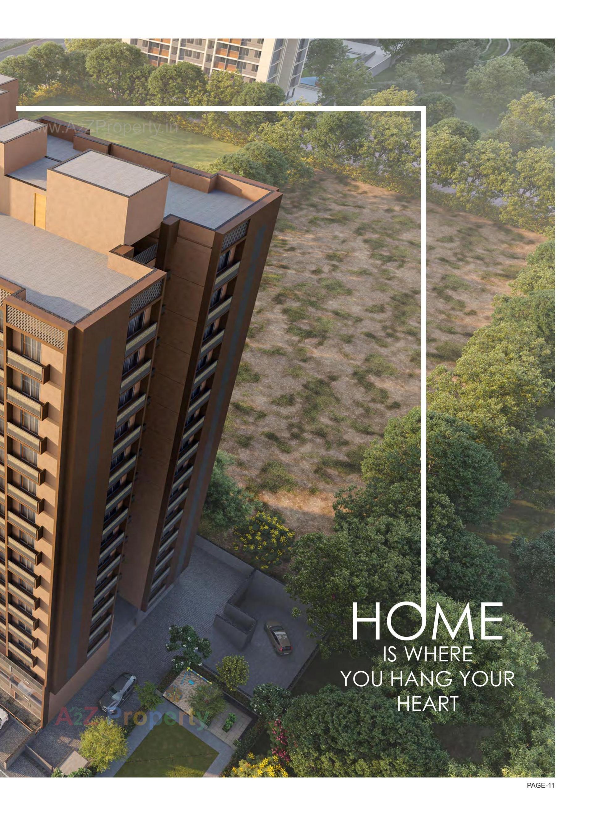 3D Elevation of real estate project Regalia Orane located at Ghuma, Ahmedabad, Gujarat