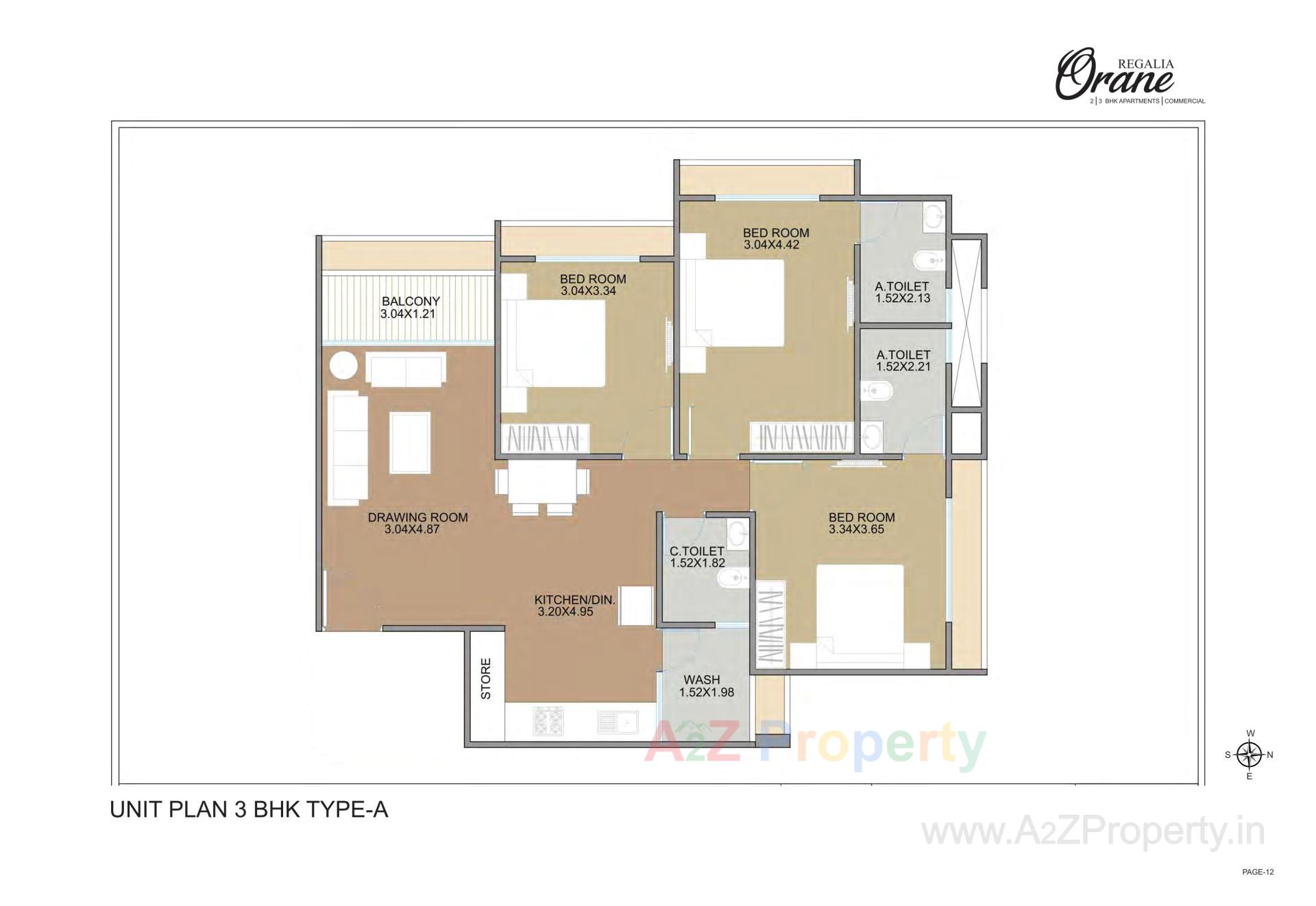Layout of real estate project Regalia Orane located at Ghuma, Ahmedabad, Gujarat