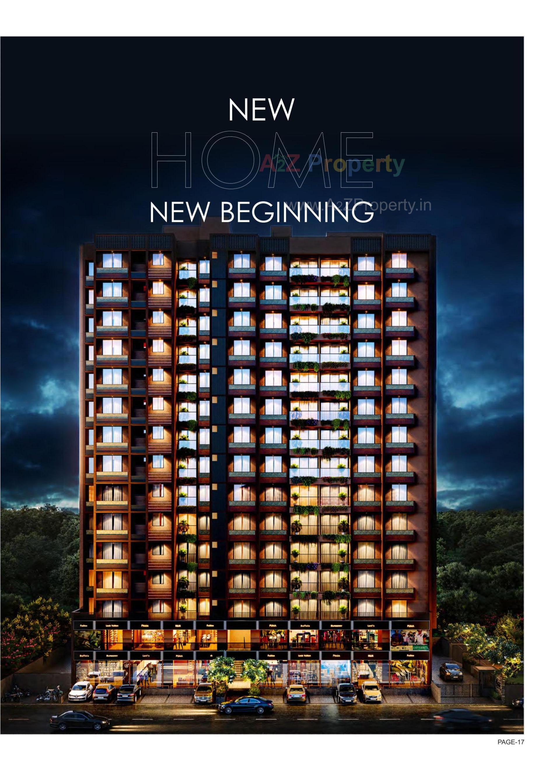 3D Elevation of real estate project Regalia Orane located at Ghuma, Ahmedabad, Gujarat