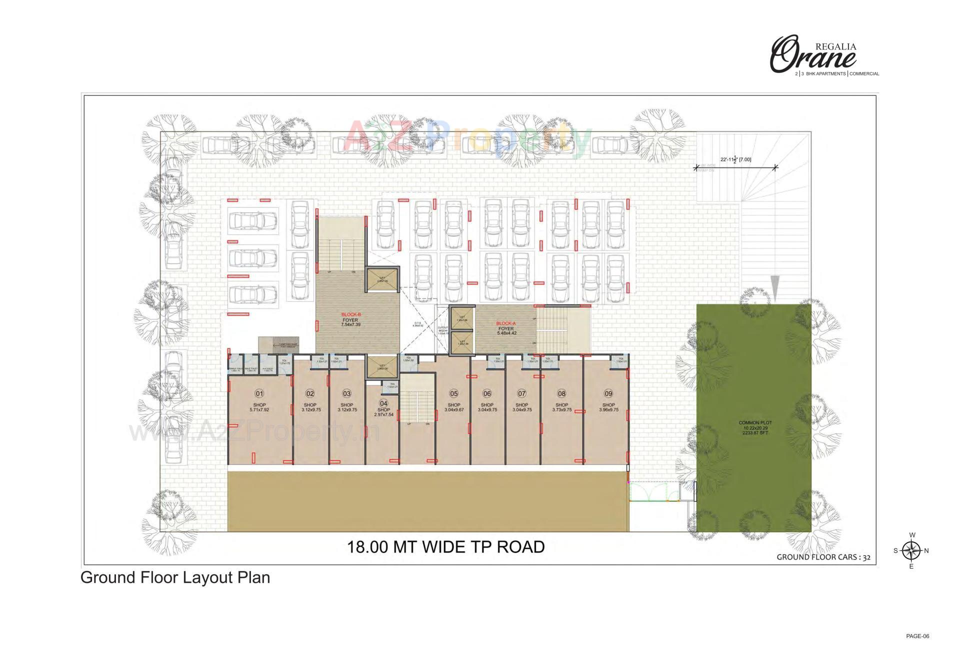 Layout of real estate project Regalia Orane located at Ghuma, Ahmedabad, Gujarat
