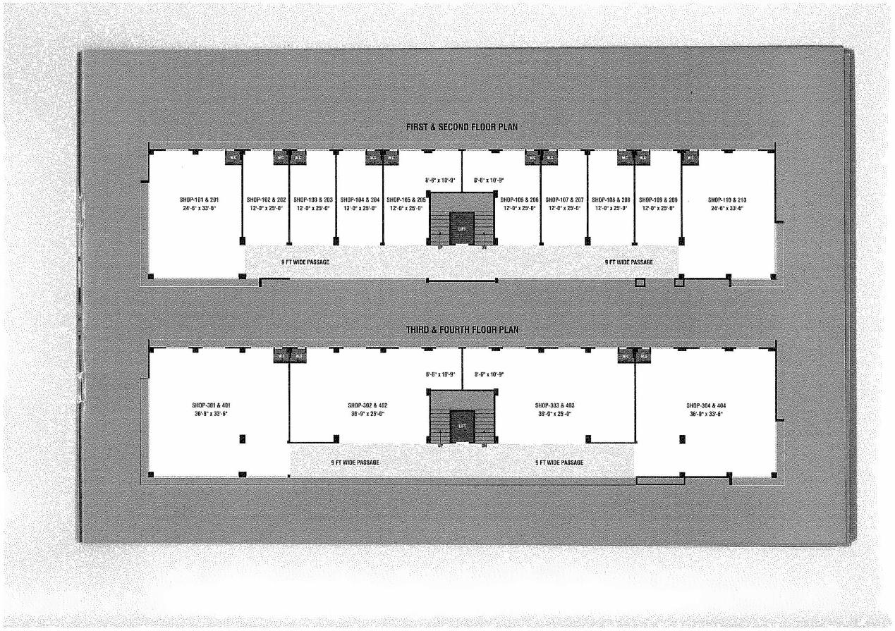 Layout of real estate project Revati Plaza located at Nikol, Ahmedabad, Gujarat