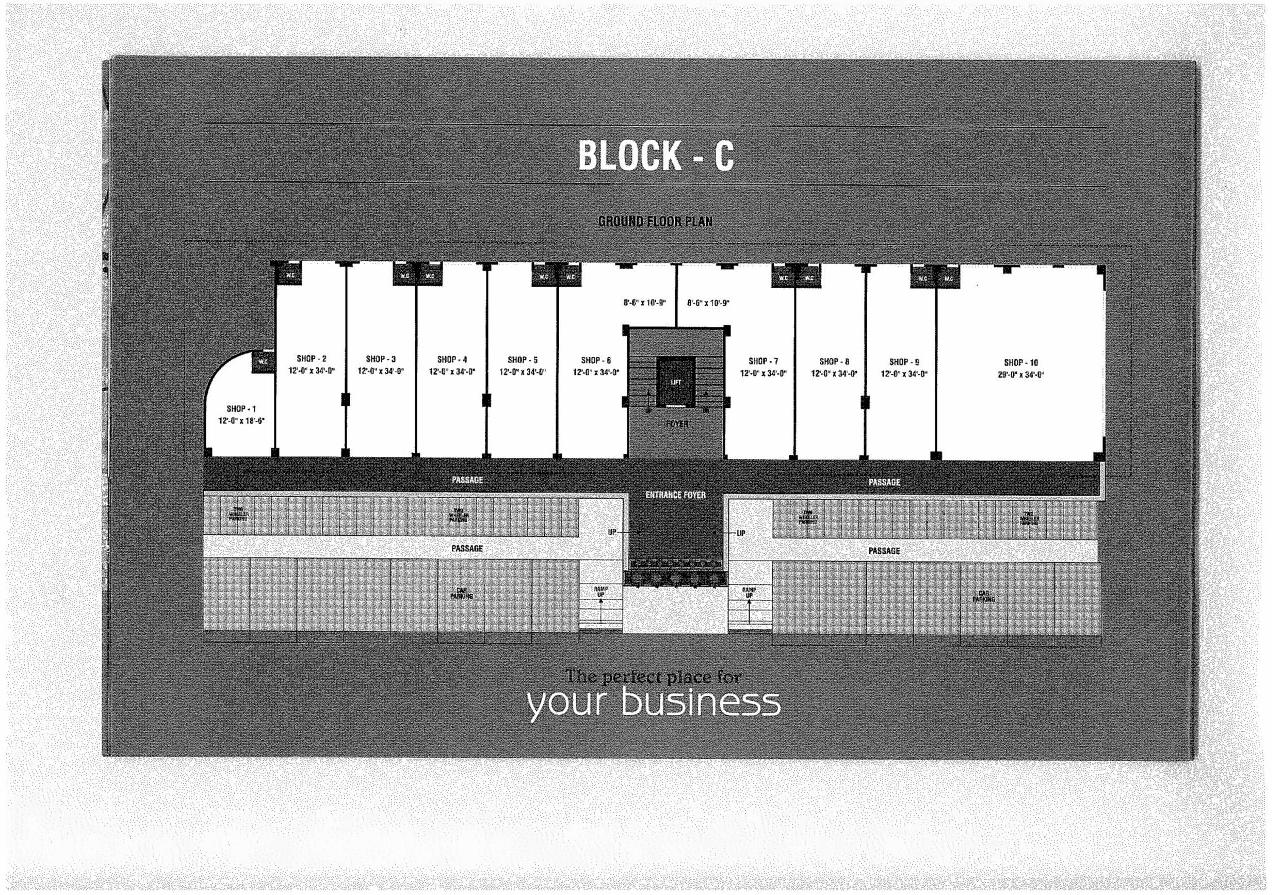 Layout of real estate project Revati Plaza located at Nikol, Ahmedabad, Gujarat