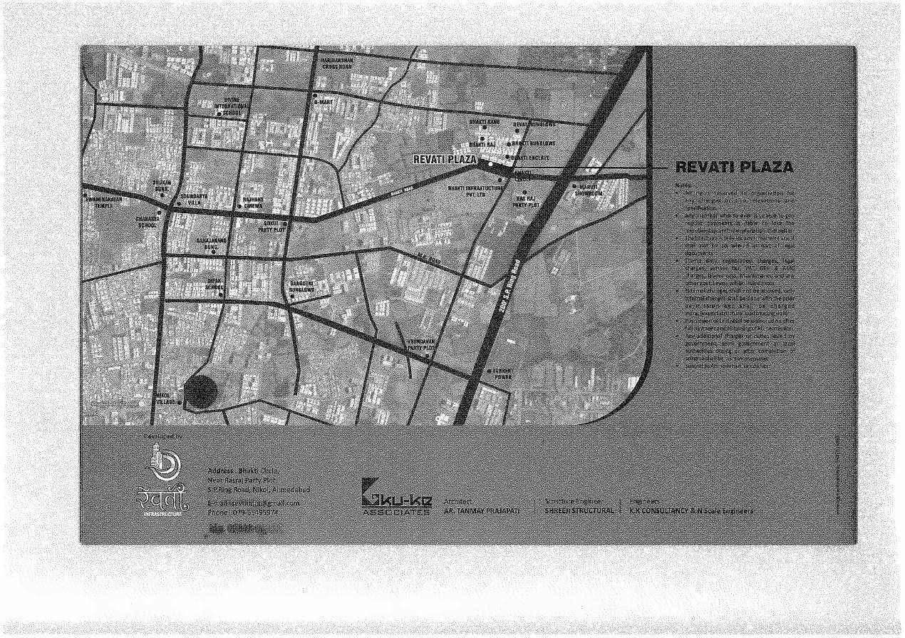  of real estate project Revati Plaza located at Nikol, Ahmedabad, Gujarat