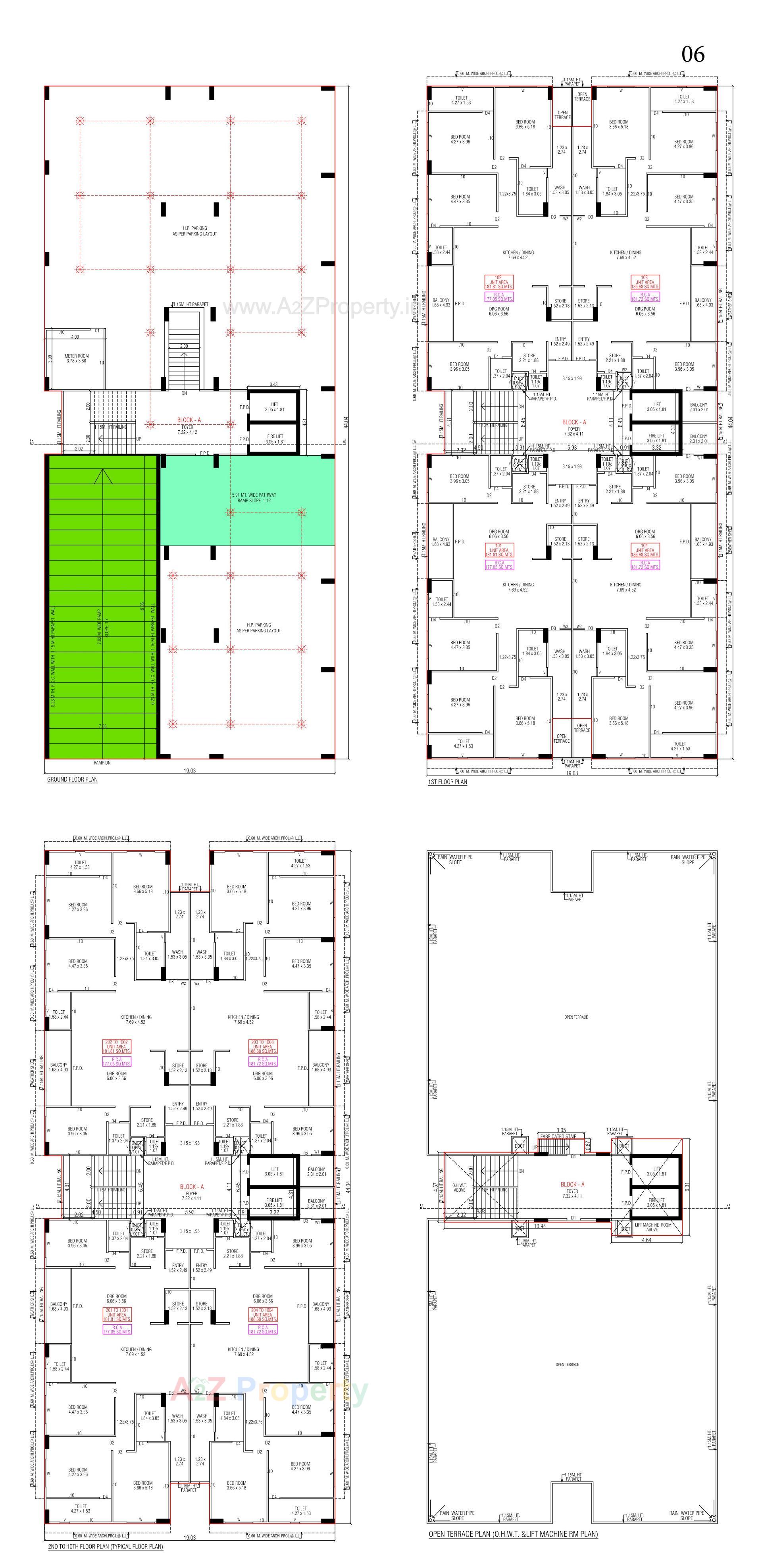 Layout of real estate project Rewa located at Bodakdev, Ahmedabad, Gujarat
