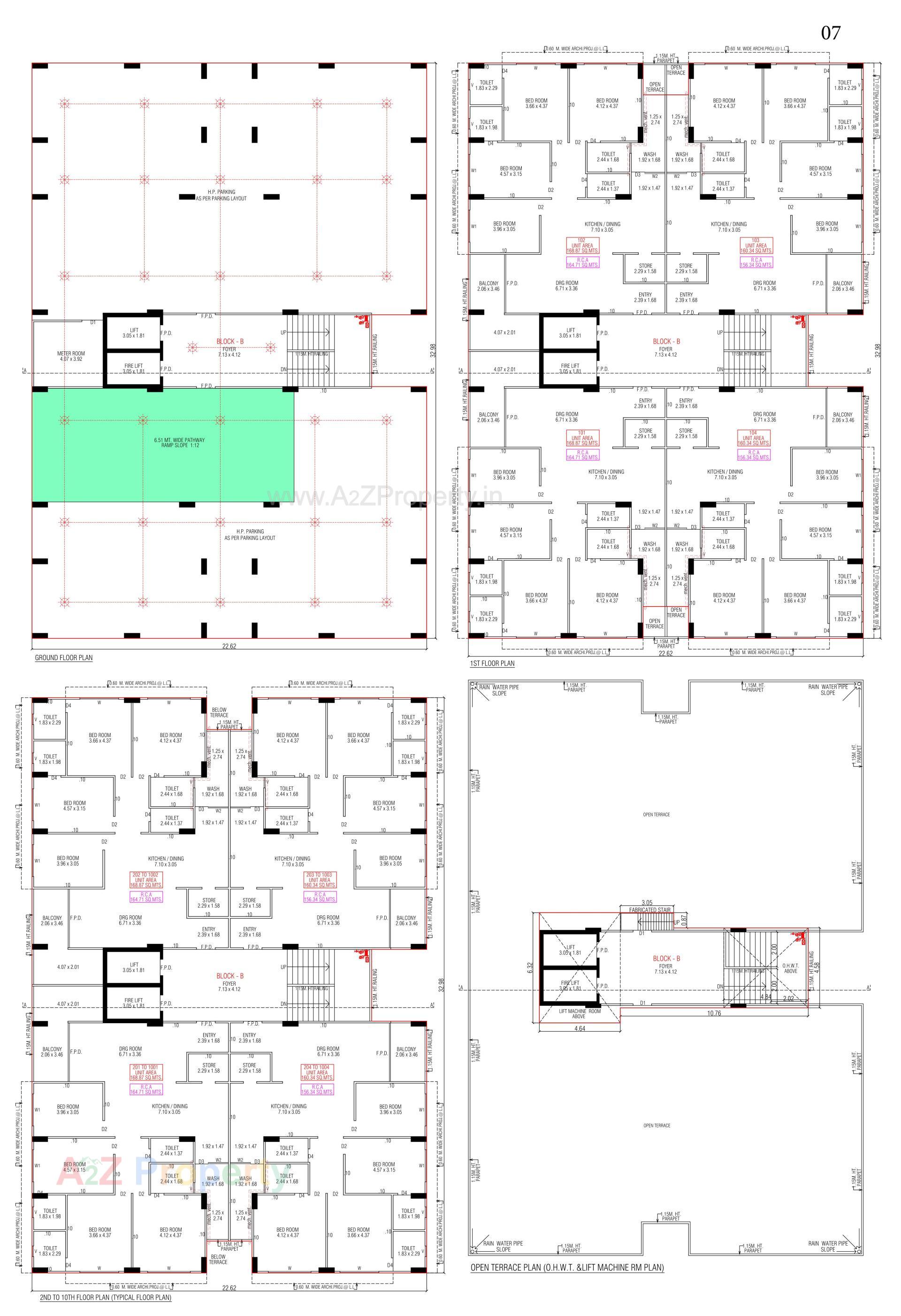 Layout of real estate project Rewa located at Bodakdev, Ahmedabad, Gujarat