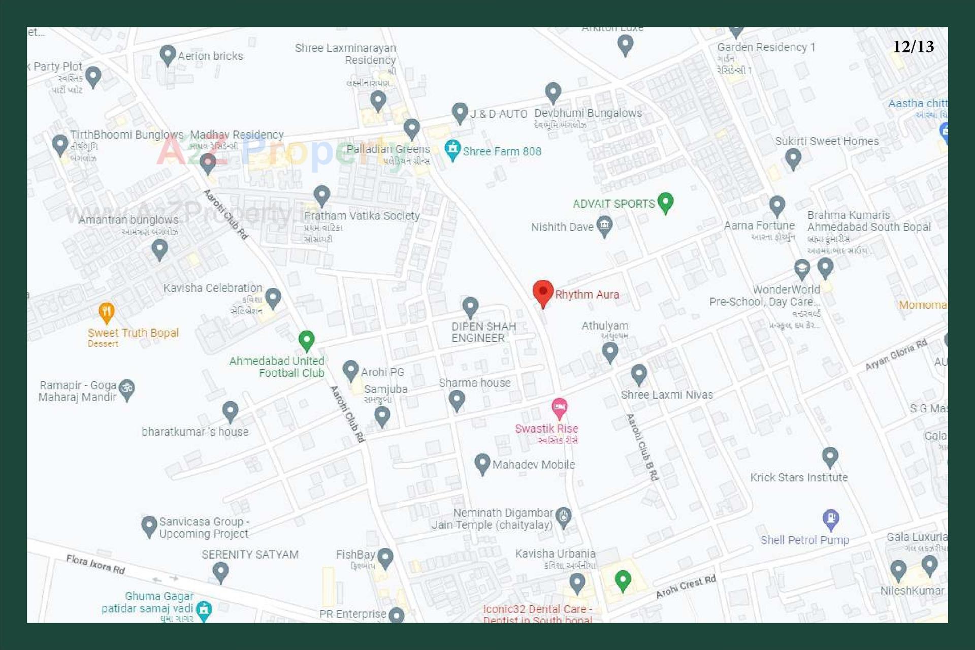  of real estate project Rhythm Aura located at Ghuma, Ahmedabad, Gujarat