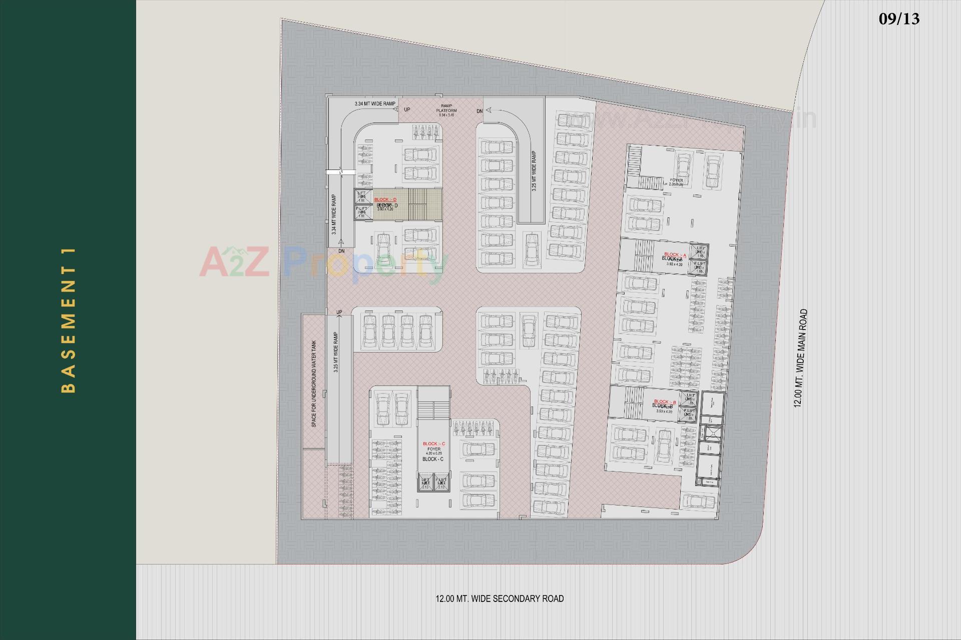 Layout of real estate project Rhythm Aura located at Ghuma, Ahmedabad, Gujarat