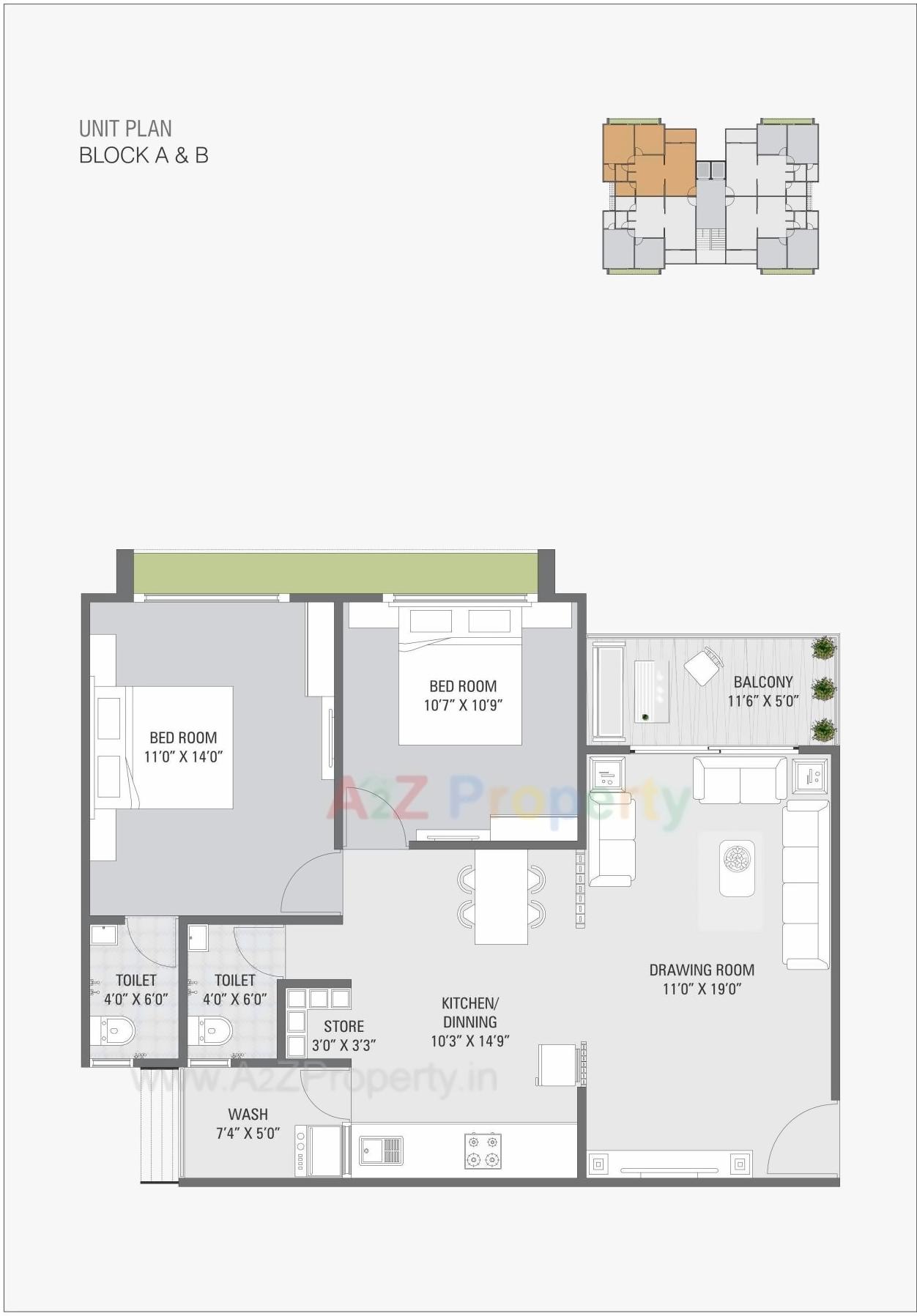 Layout of real estate project Rhythm Heights located at Nana-chiloda, Ahmedabad, Gujarat