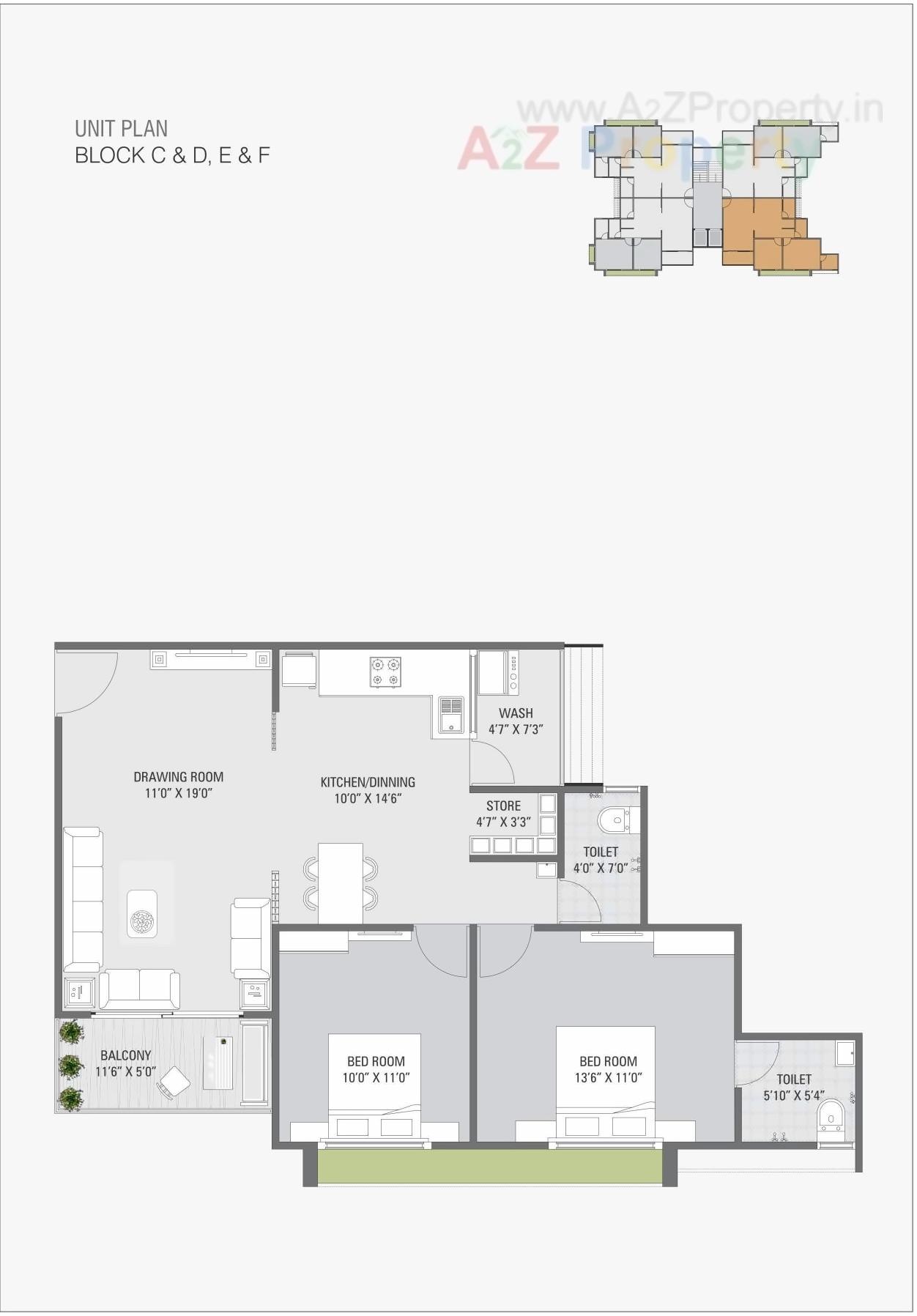 Layout of real estate project Rhythm Heights located at Nana-chiloda, Ahmedabad, Gujarat