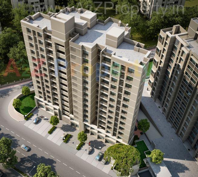 3D Elevation of real estate project Richmond Grand located at Makarba, Ahmedabad, Gujarat