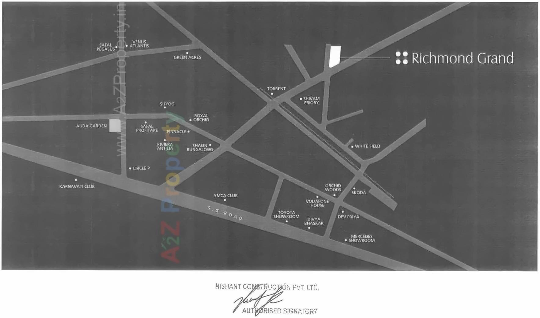  of real estate project Richmond Grand located at Makarba, Ahmedabad, Gujarat