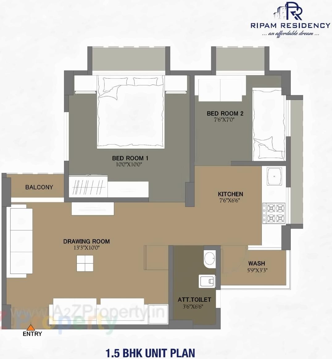 Layout of real estate project Ripam Residency located at Ahmedabad, Ahmedabad, Gujarat