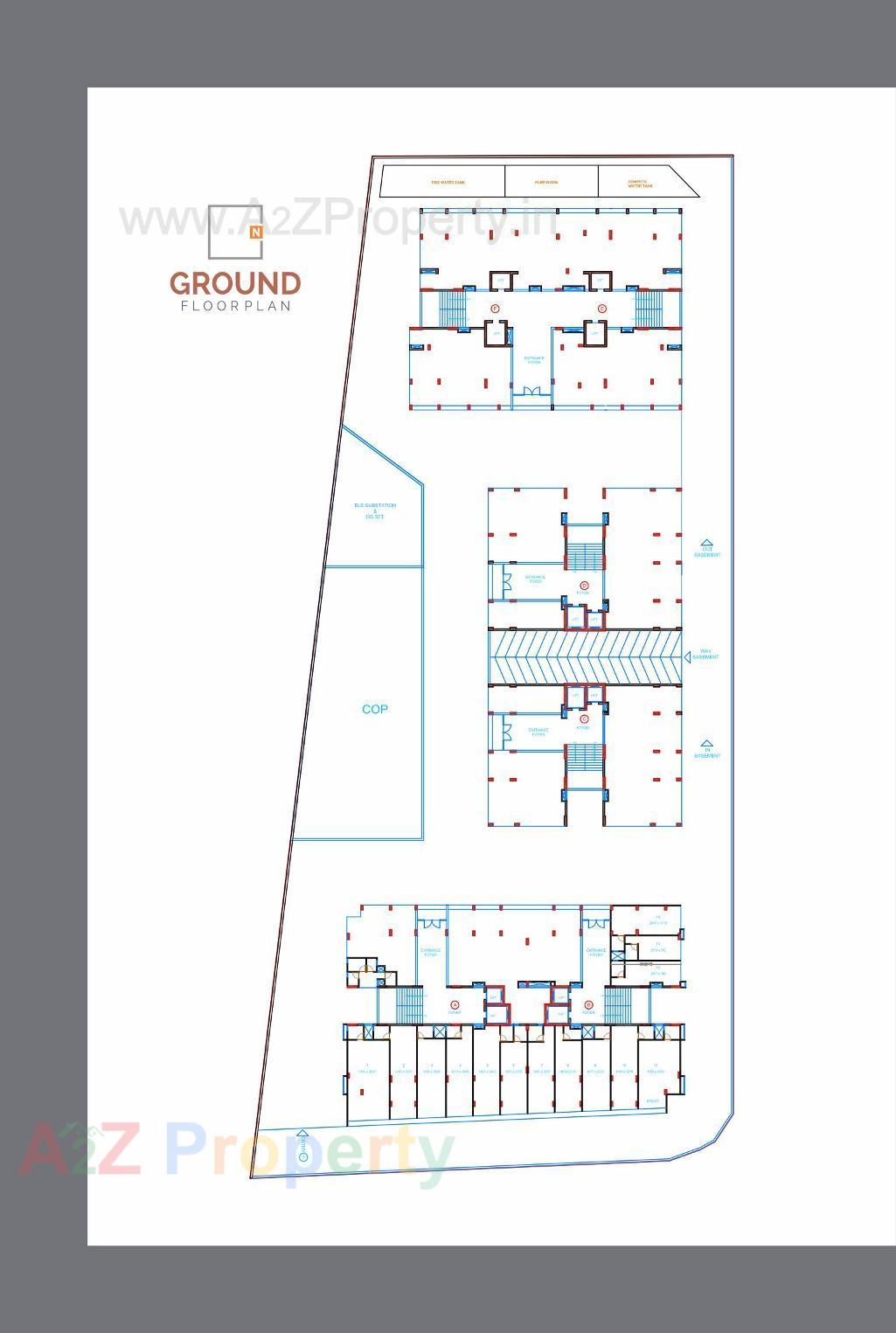 Layout of real estate project Riseonic Namoh located at Acher, Ahmedabad, Gujarat