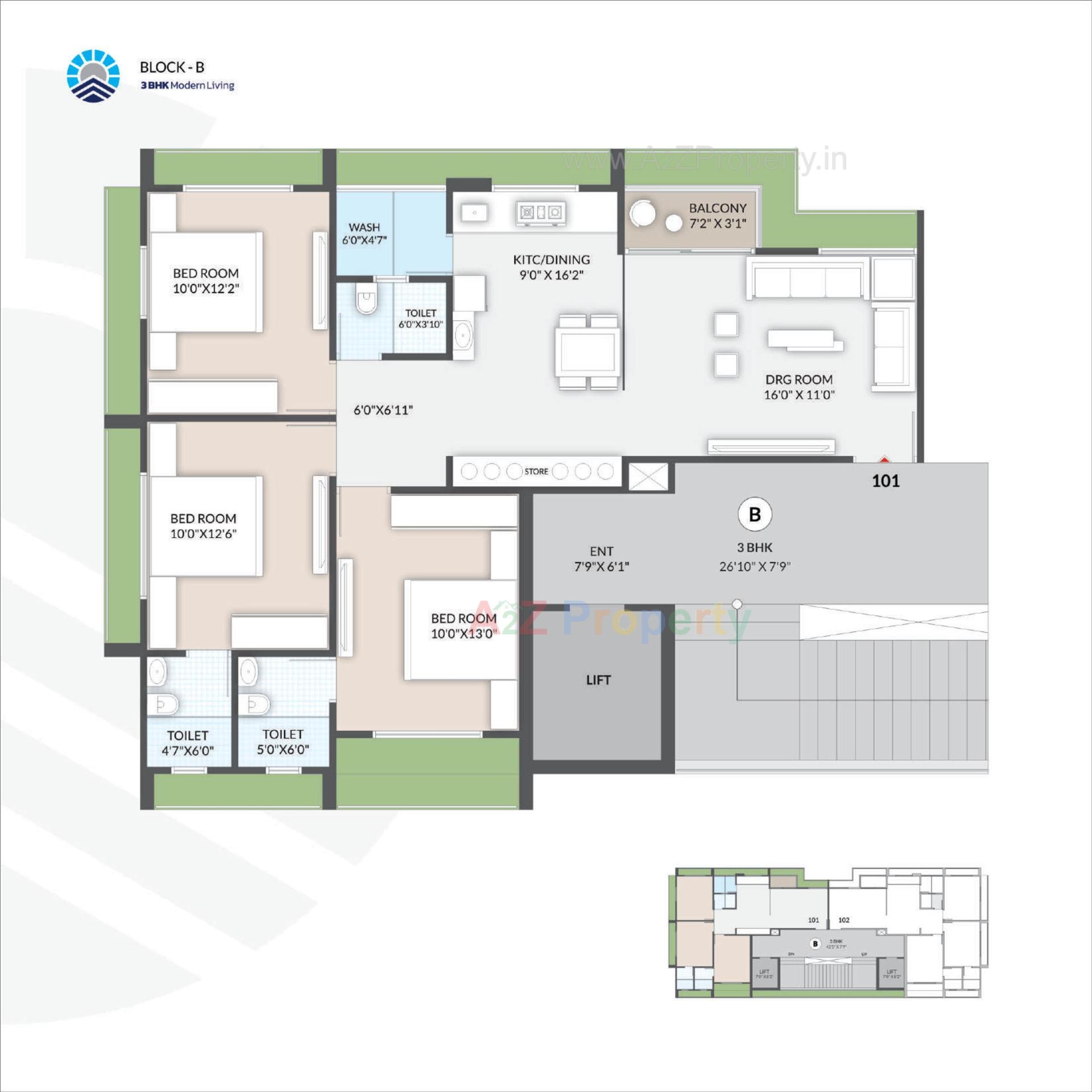 Layout of real estate project Rivanta Sky located at Vastral, Ahmedabad, Gujarat