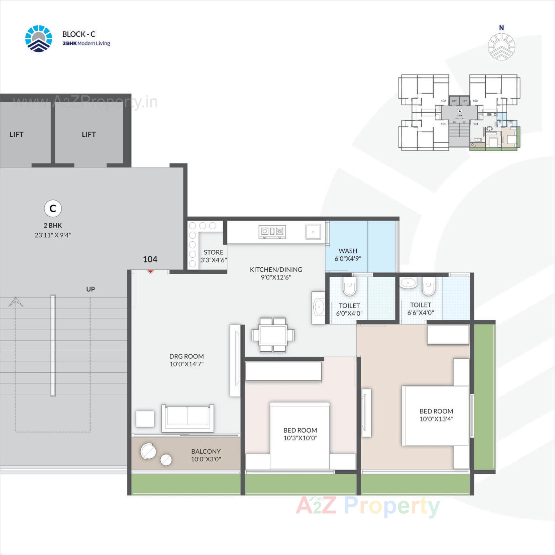 Layout of real estate project Rivanta Sky located at Vastral, Ahmedabad, Gujarat
