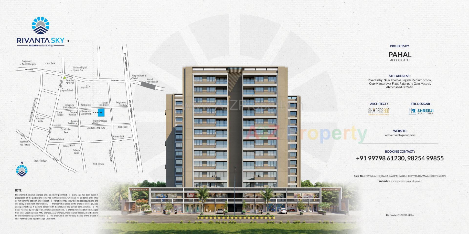  of real estate project Rivanta Sky located at Vastral, Ahmedabad, Gujarat