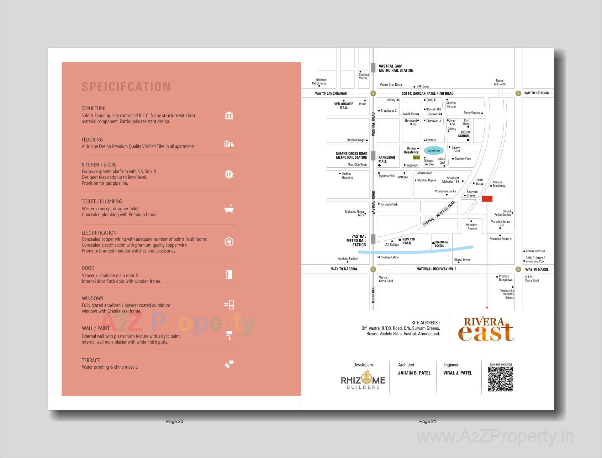  of real estate project Rivera East located at Vastral, Ahmedabad, Gujarat