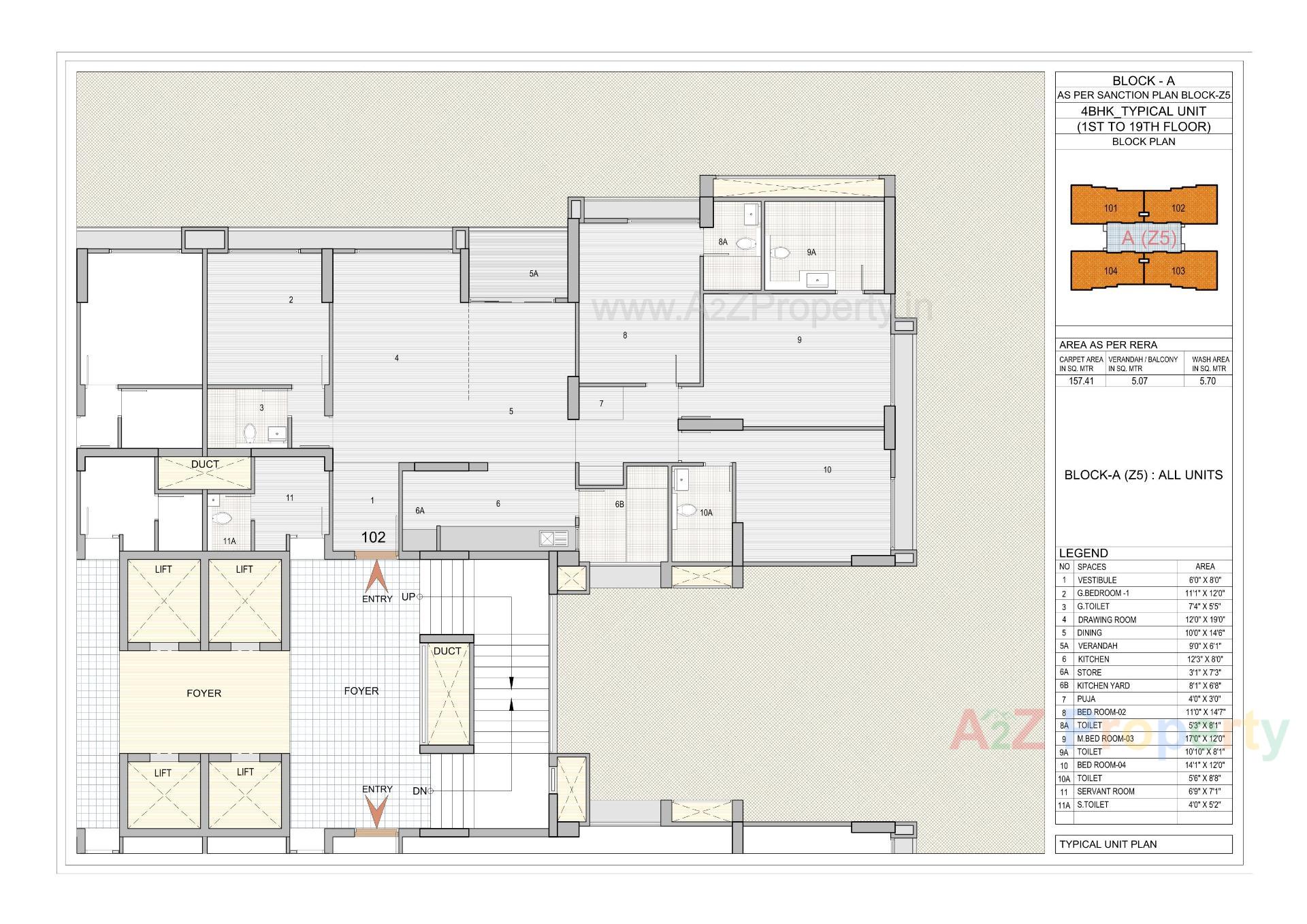 Layout of real estate project Riviera Aspire located at Shela, Ahmedabad, Gujarat