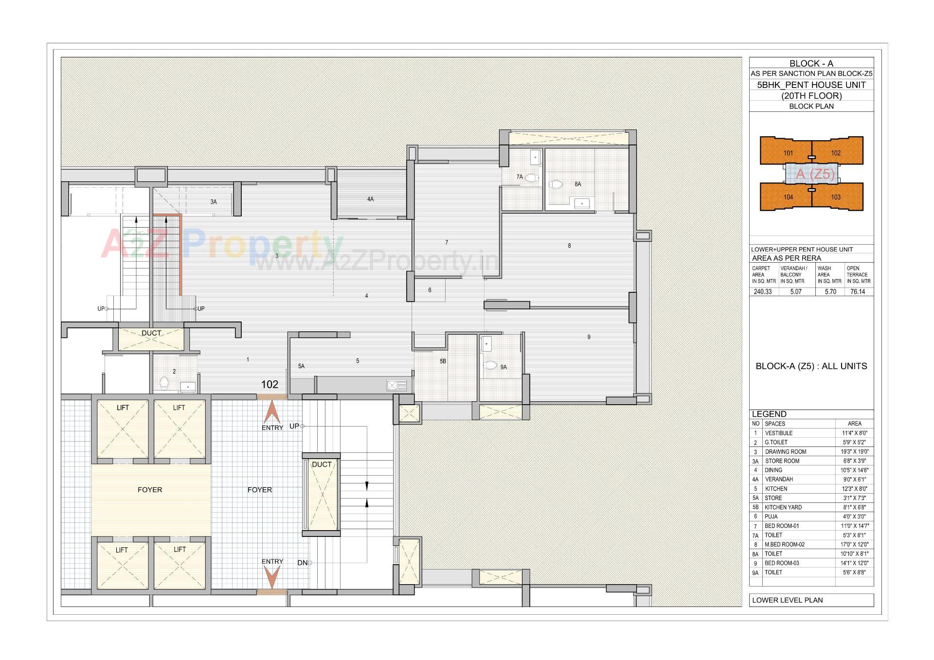Layout of real estate project Riviera Aspire located at Shela, Ahmedabad, Gujarat