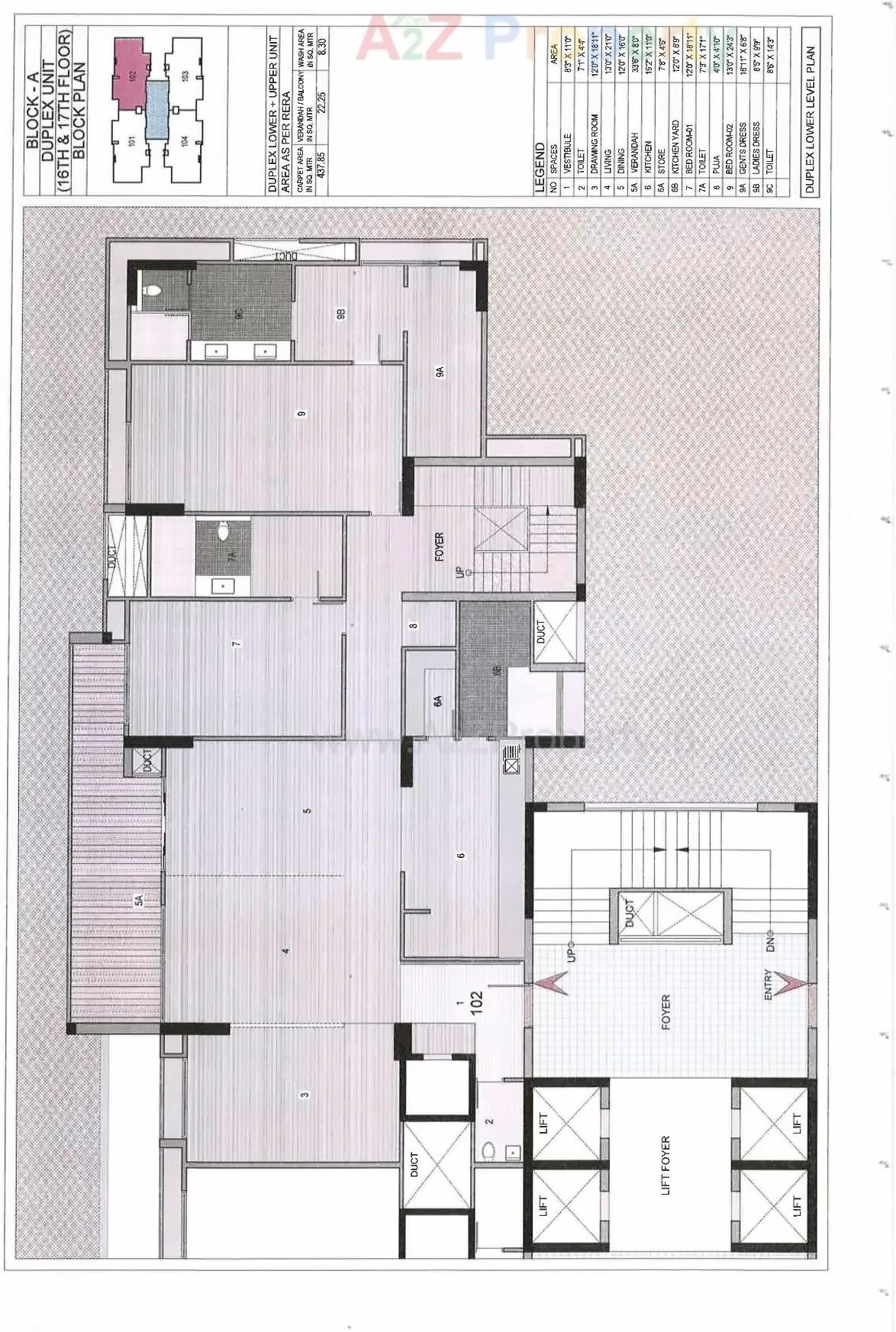 Layout of real estate project Riviera Elite located at Shela, Ahmedabad, Gujarat