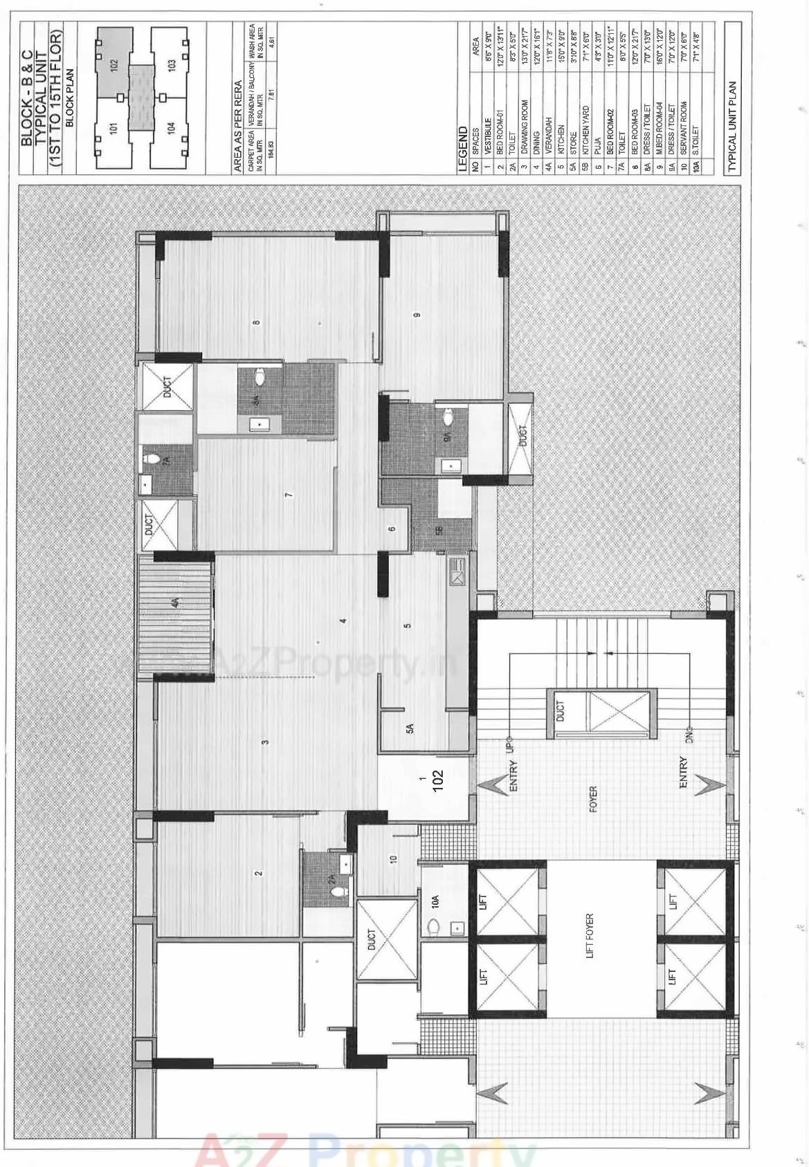Layout of real estate project Riviera Elite located at Shela, Ahmedabad, Gujarat