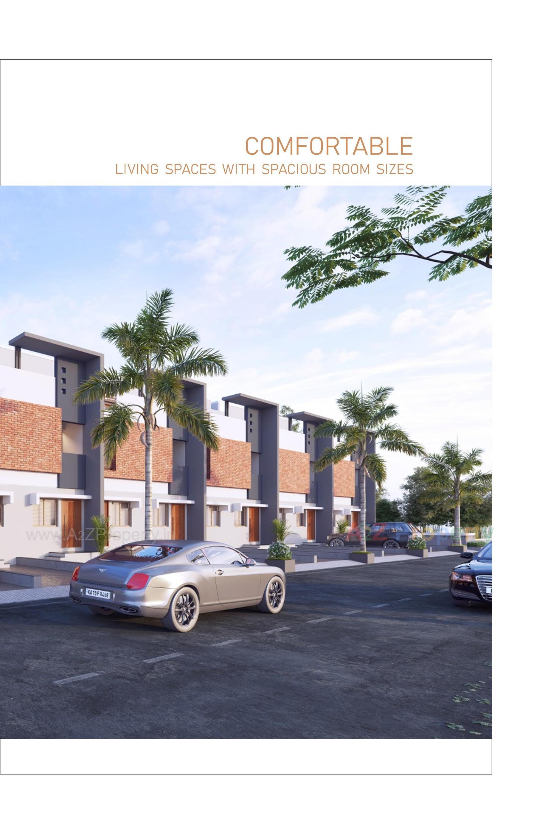 3D Elevation of real estate project Riviera Garden Green Bunglows located at Sanand, Ahmedabad, Gujarat