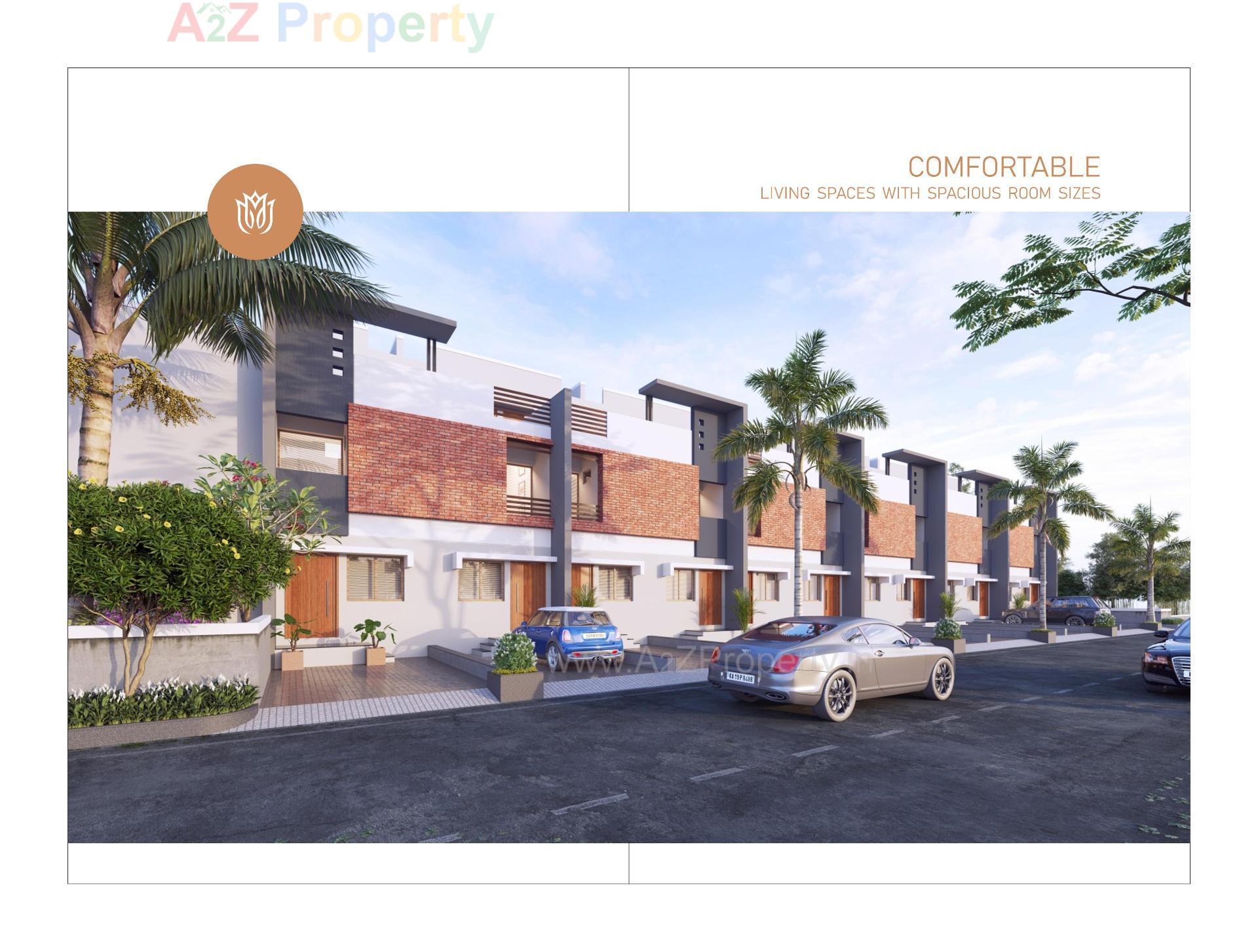 3D Elevation of real estate project Riviera Garden Green Bunglows located at Sanand, Ahmedabad, Gujarat