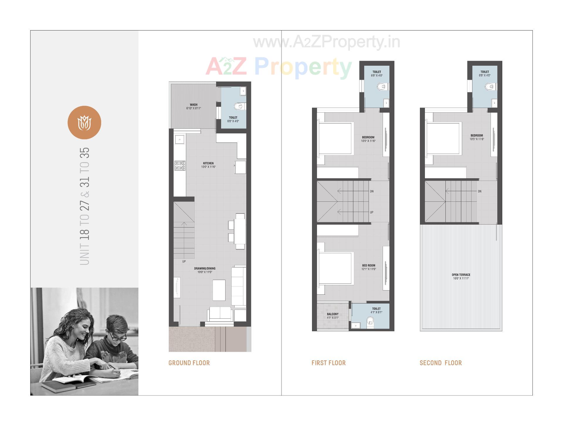 Layout of real estate project Riviera Garden Green Bunglows located at Sanand, Ahmedabad, Gujarat