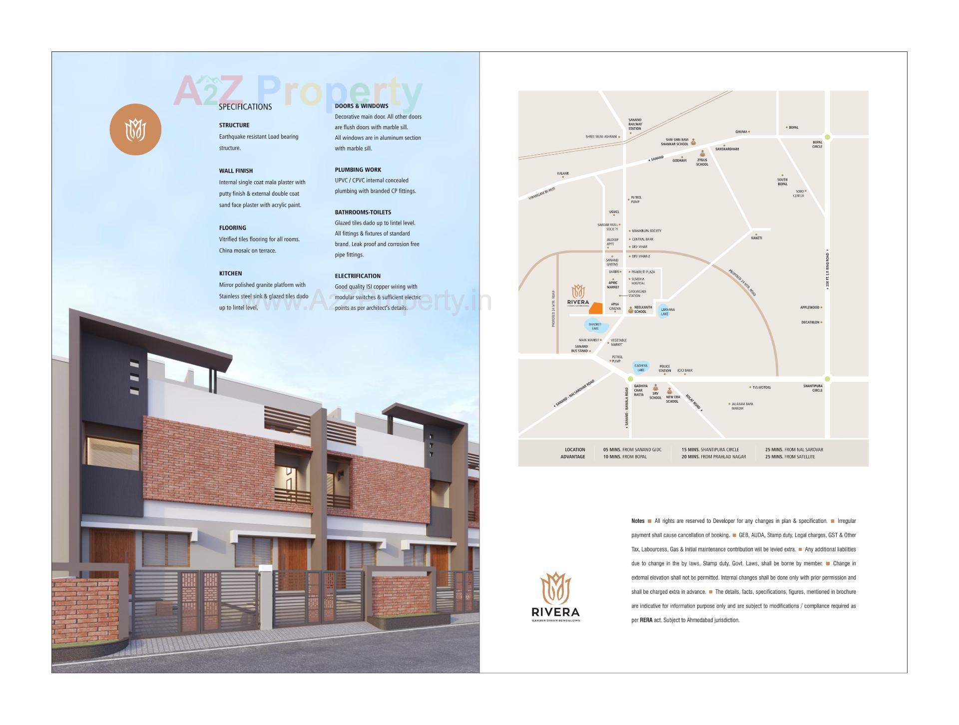  of real estate project Riviera Garden Green Bunglows located at Sanand, Ahmedabad, Gujarat